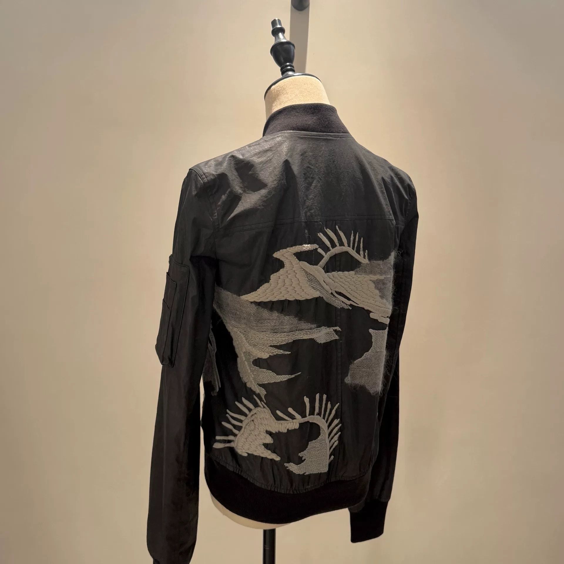Rick Owens rick owens embroidered ma-1 jacket unique design Size US M / EU 48-50 / 2 - 3 Thumbnail