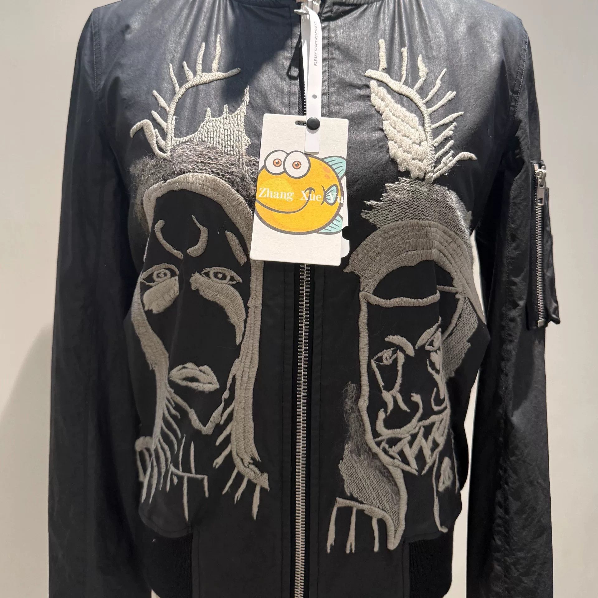 Rick Owens rick owens embroidered ma-1 jacket unique design Size US M / EU 48-50 / 2 - 2 Thumbnail
