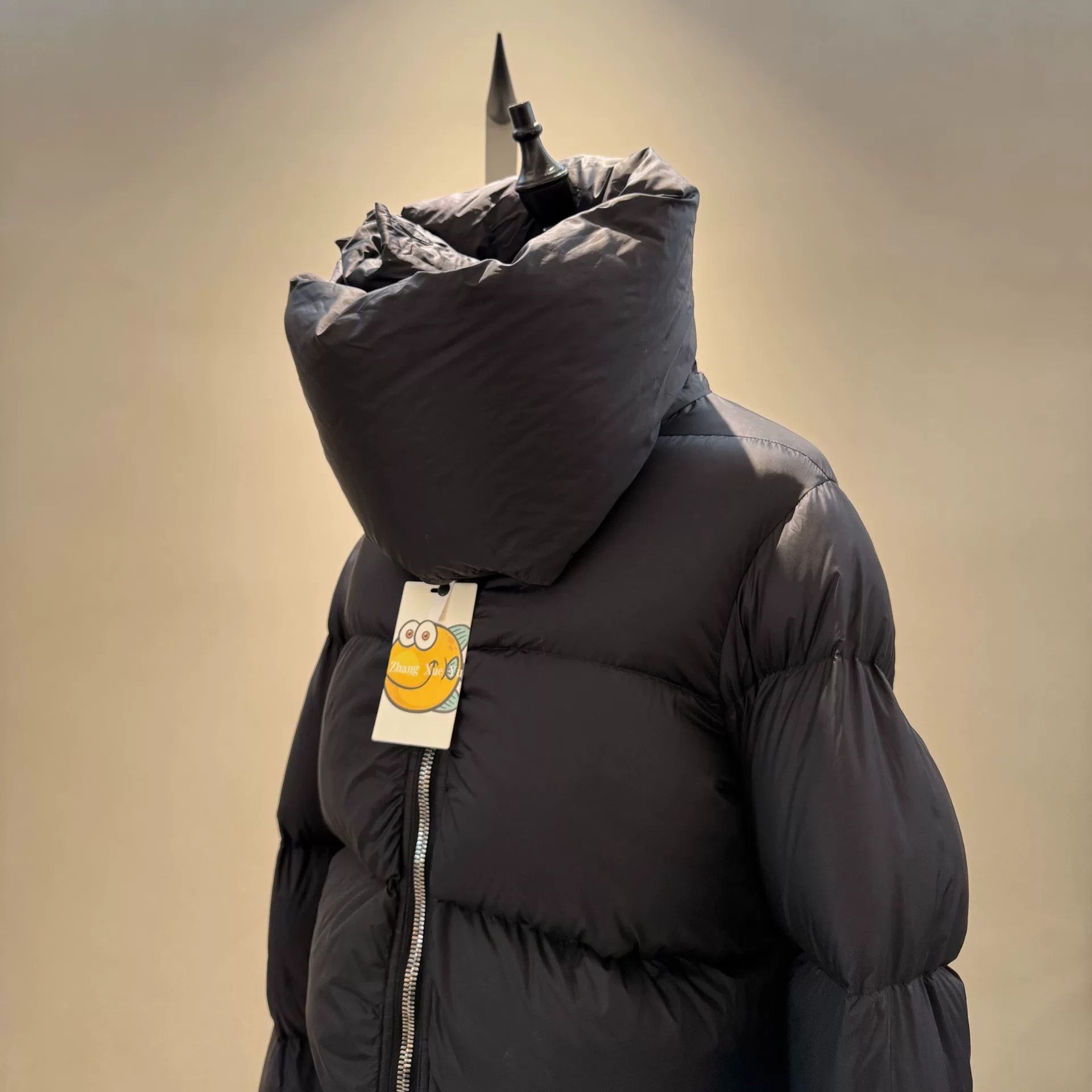 Rick Owens rick owens black puffer jacket with collar Size US M / EU 48-50 / 2 - 2 Thumbnail
