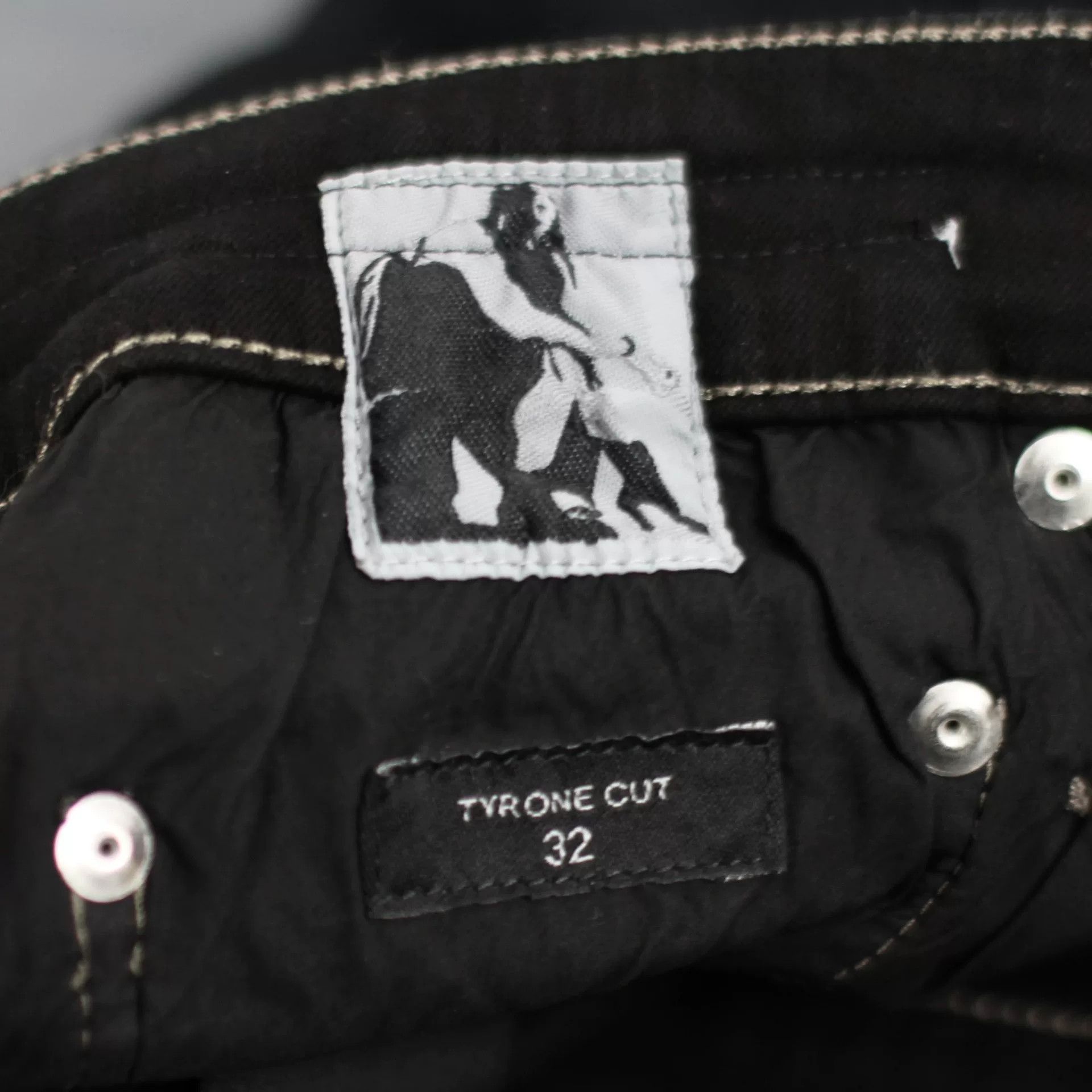 Rick Owens rick owens black denim long pants Size US 32 / EU 48 - 8 Thumbnail