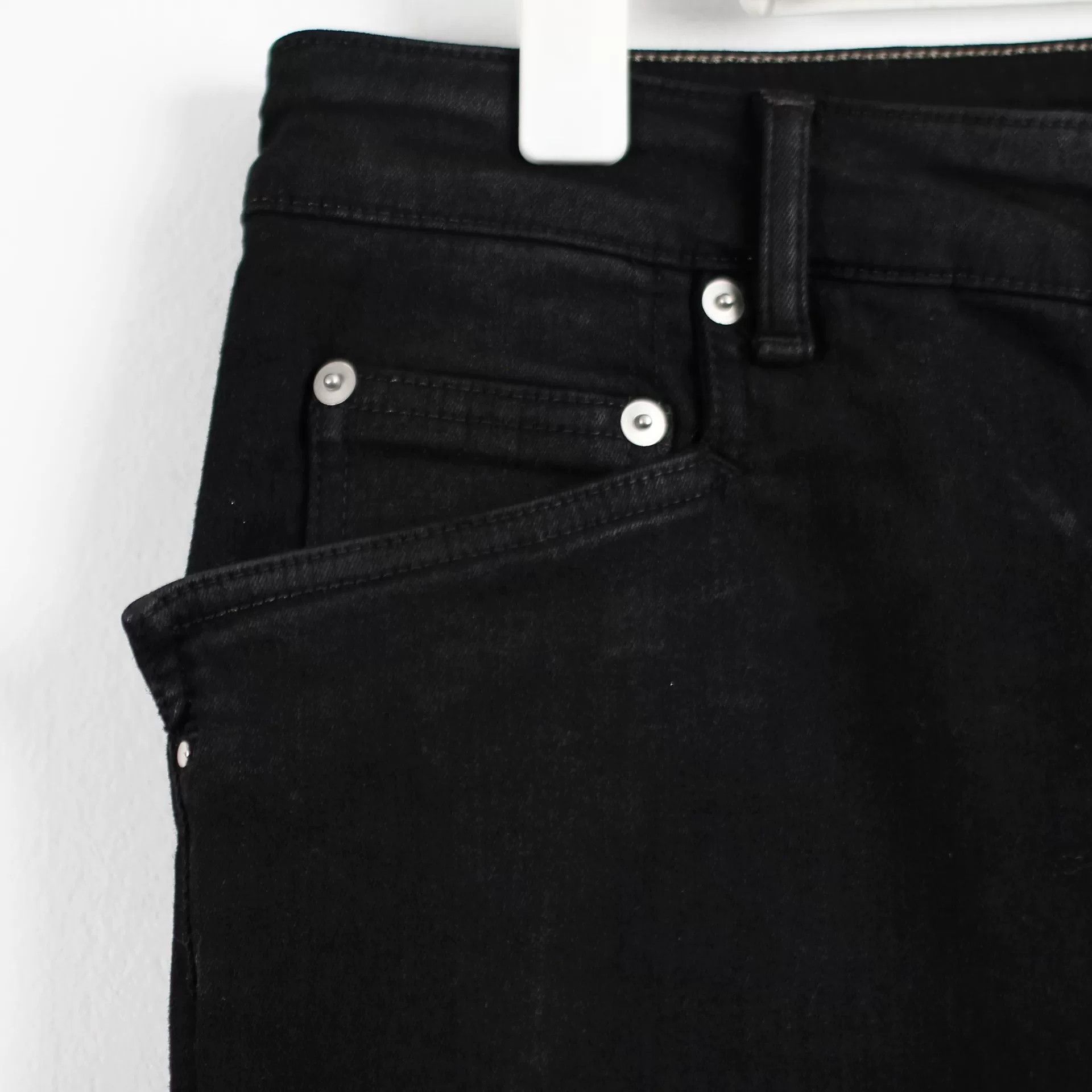 Rick Owens rick owens black denim long pants Size US 32 / EU 48 - 3 Thumbnail