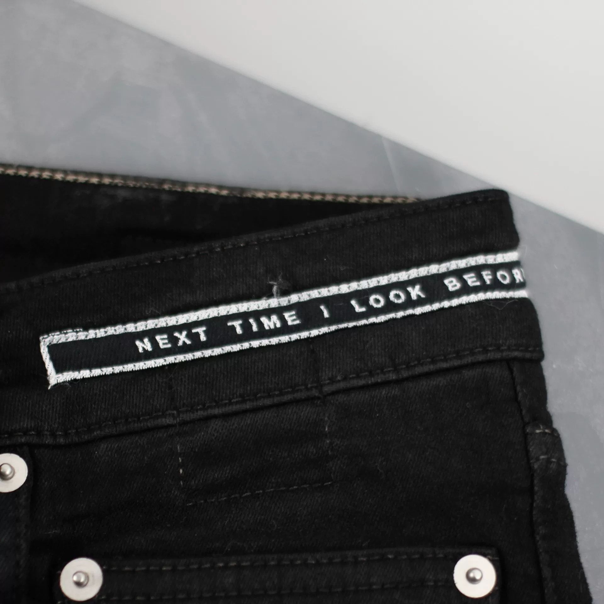 Rick Owens rick owens black denim long pants Size US 32 / EU 48 - 4 Thumbnail