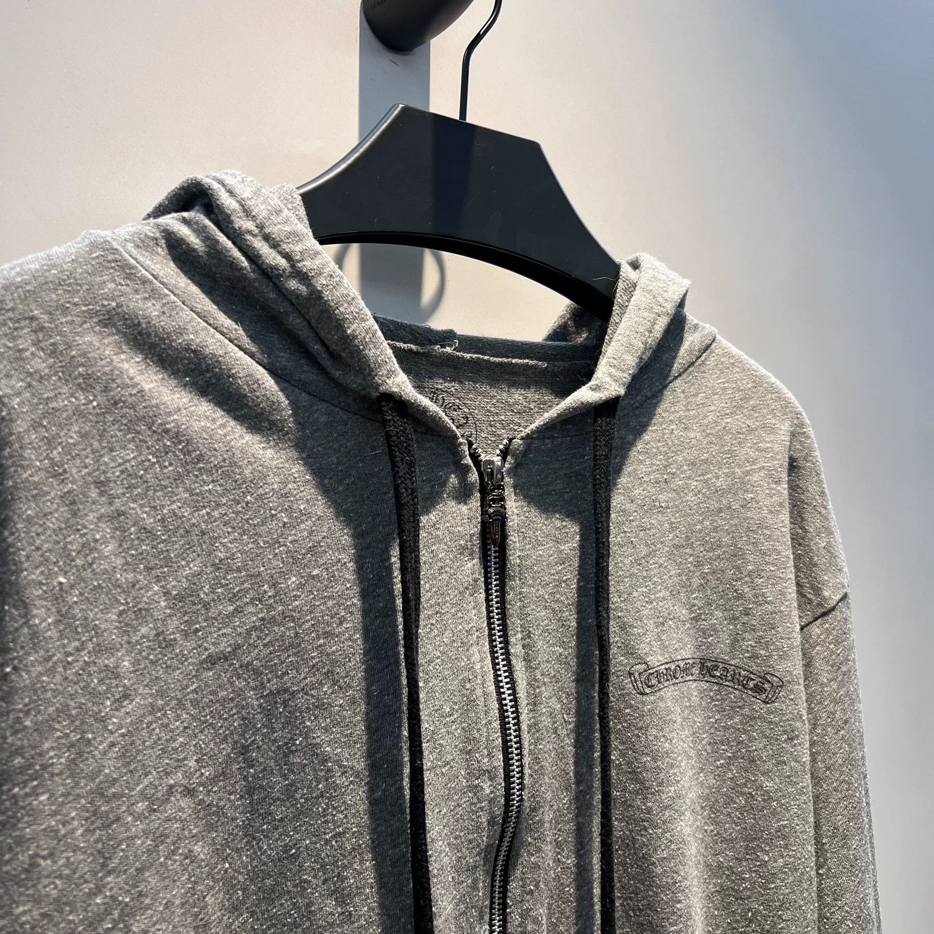 Chrome Hearts chrome hearts gray zip-up hoodie Size US L / EU 52-54 / 3 - 7 Thumbnail