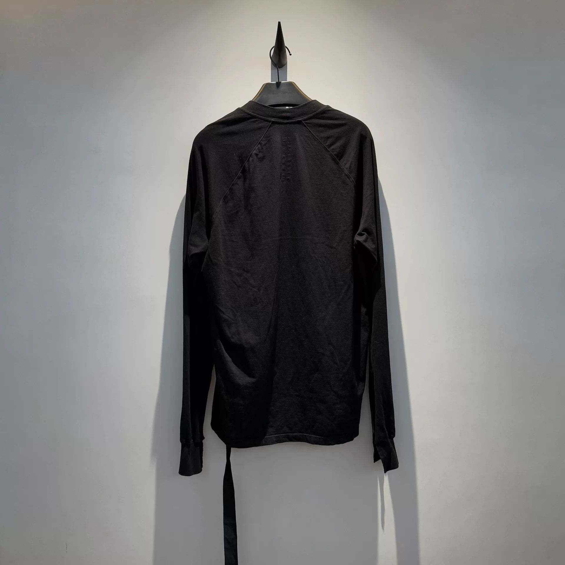 Rick Owens black long sleeve graphic top for women Size ONE SIZE - 4 Thumbnail