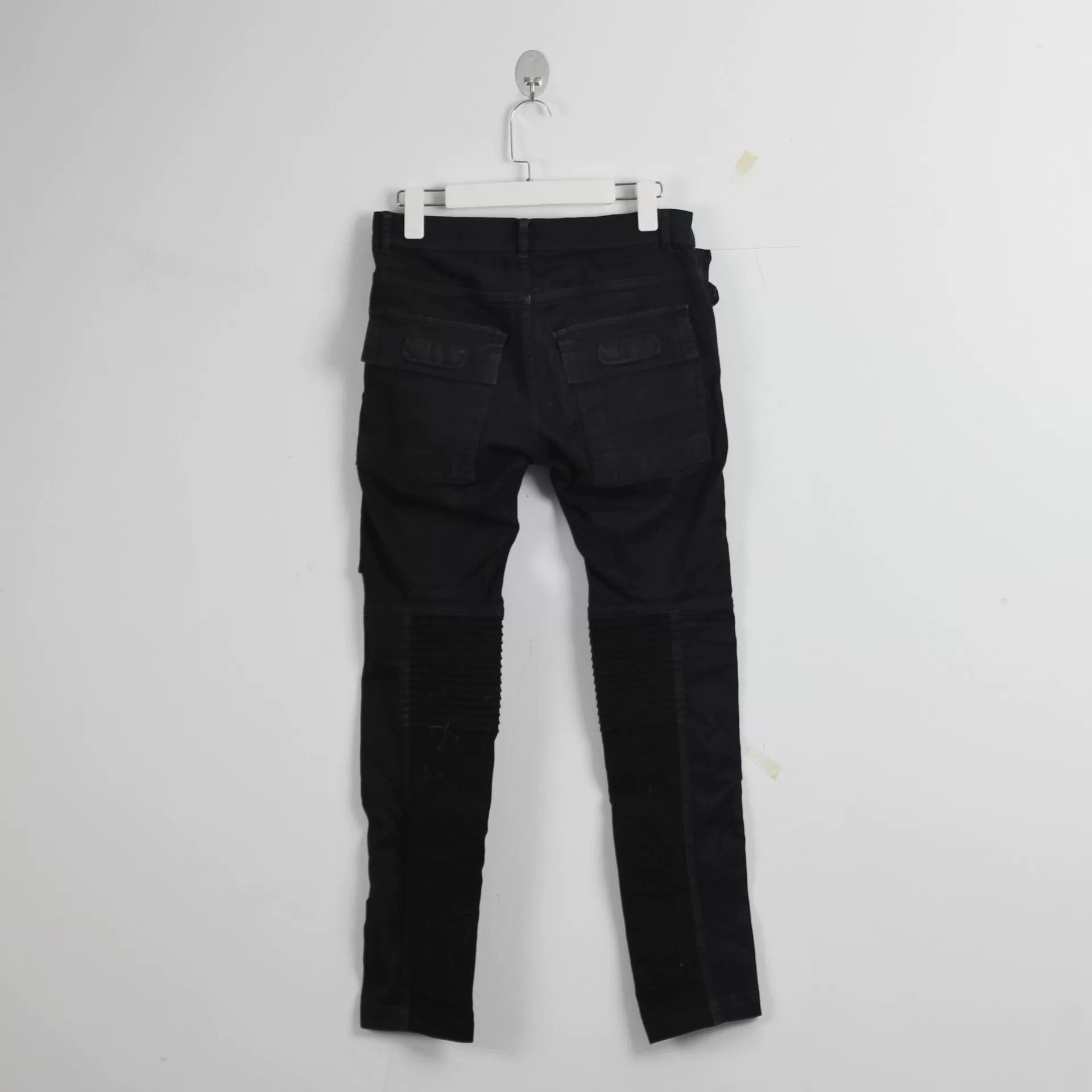 Rick Owens rick owens black denim motorcycle pants Size US 30 / EU 46 - 2 Thumbnail