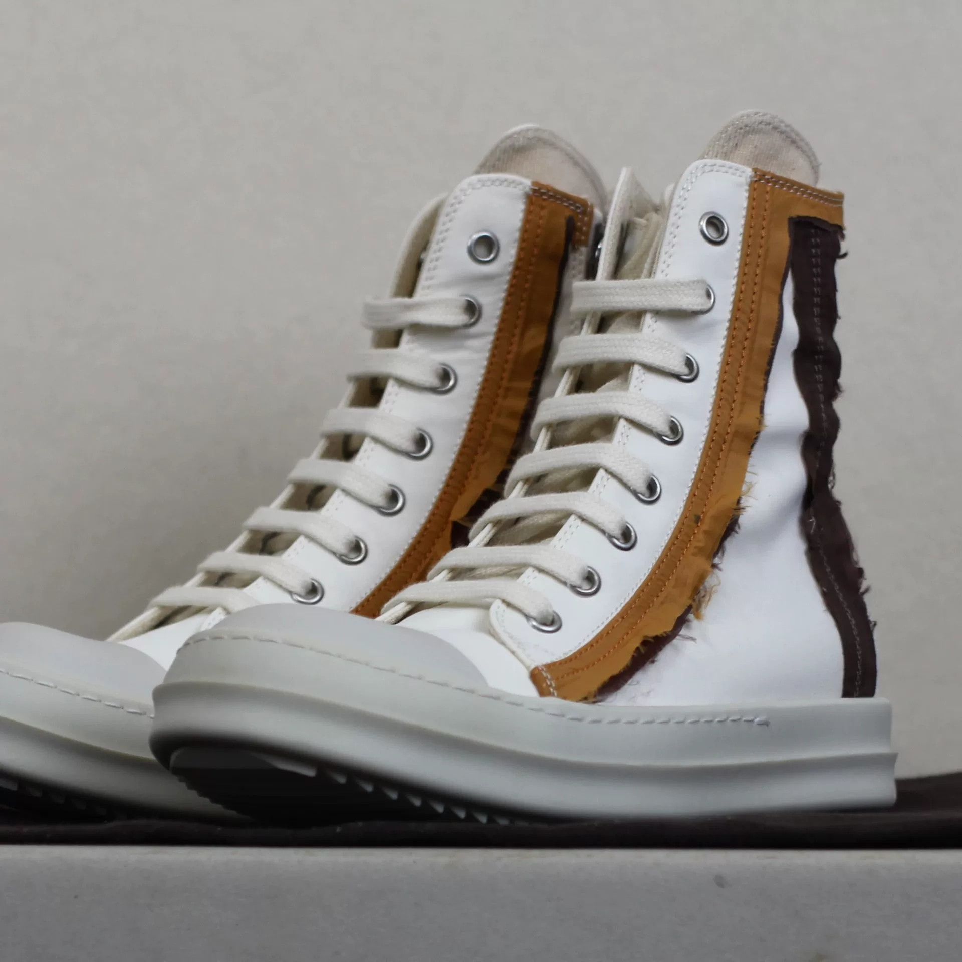 Rick Owens Drkshdw rick owens drkshdw silk nylon high-top sneakers Size US 5 / IT 35 - 2 Thumbnail