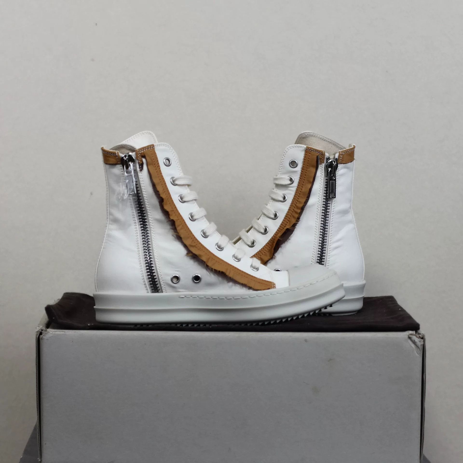 Rick Owens Drkshdw rick owens drkshdw silk nylon high-top sneakers Size US 5 / IT 35 - 4 Thumbnail