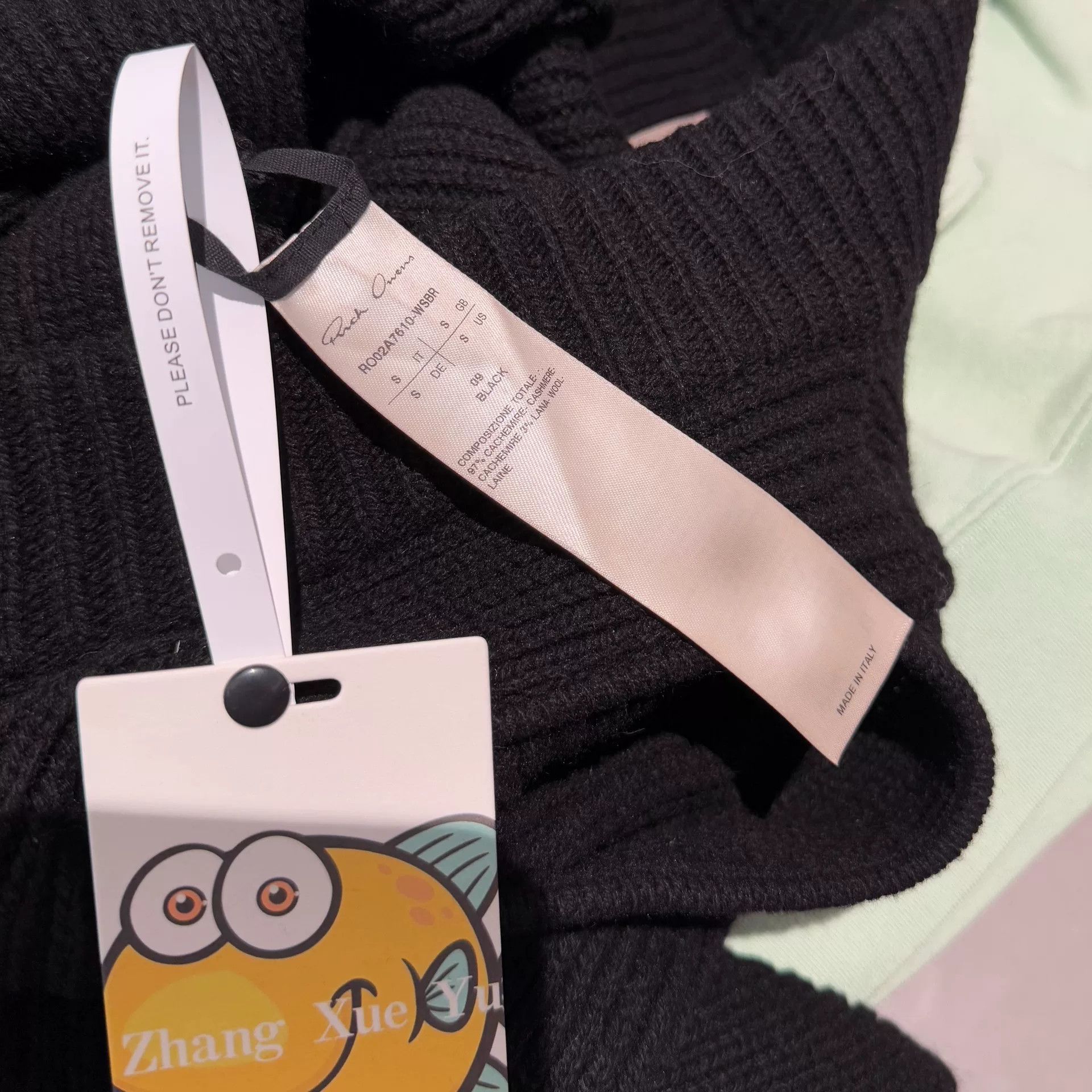Rick Owens unique black wool banana sweater Size S / US 4 / IT 40 - 5 Thumbnail