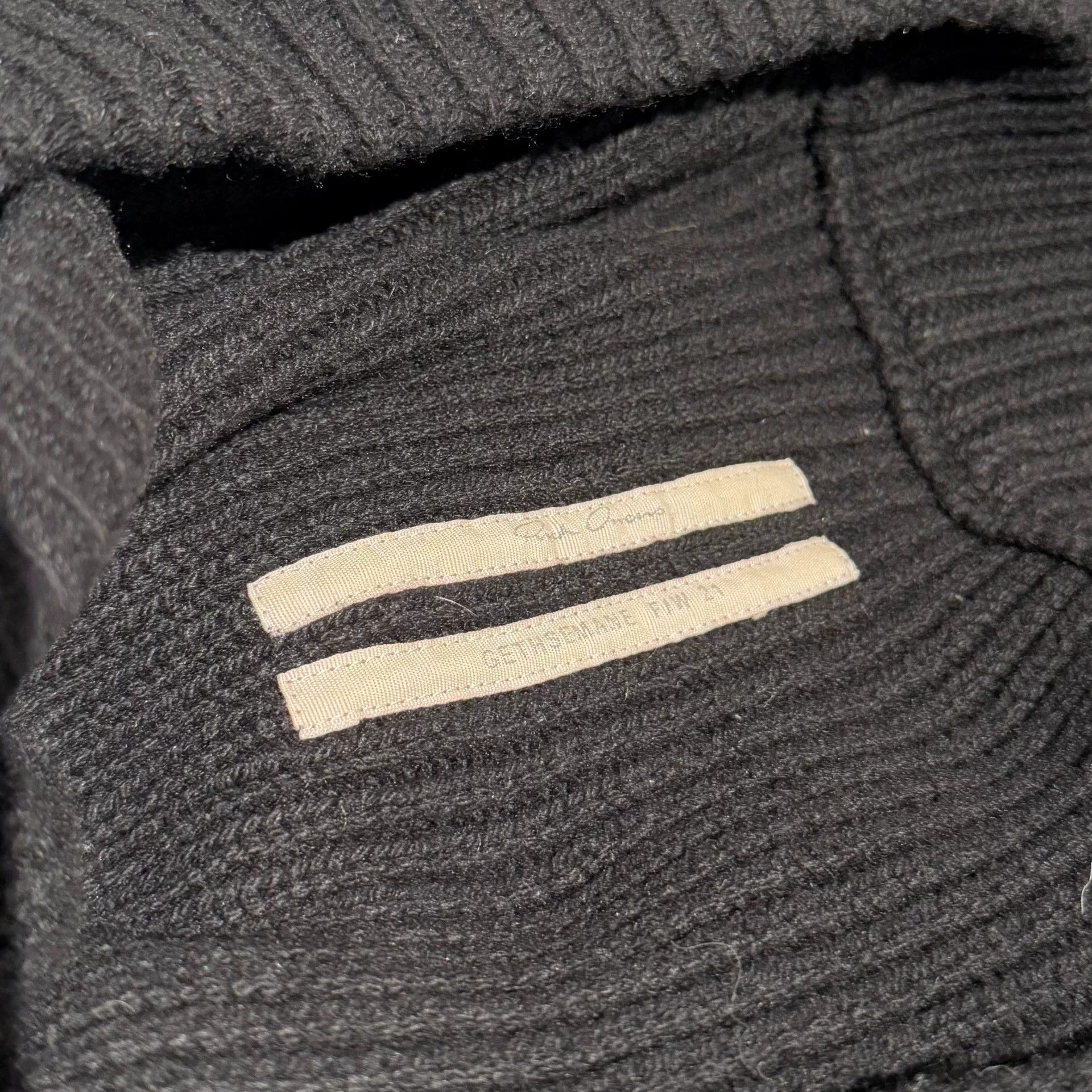 Rick Owens unique black wool banana sweater Size S / US 4 / IT 40 - 4 Thumbnail