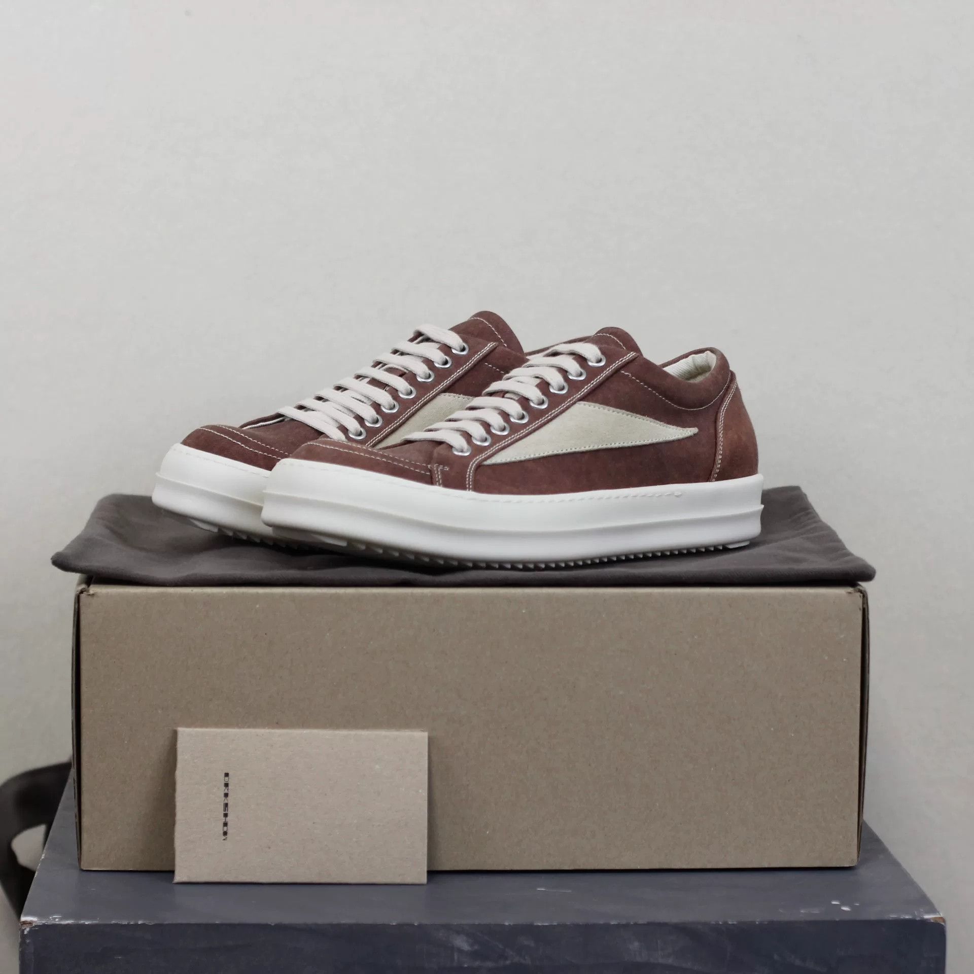 Rick Owens unique low-top canvas shoes in dusty pink Size US 7.5 / EU 40-41 - 2 Thumbnail