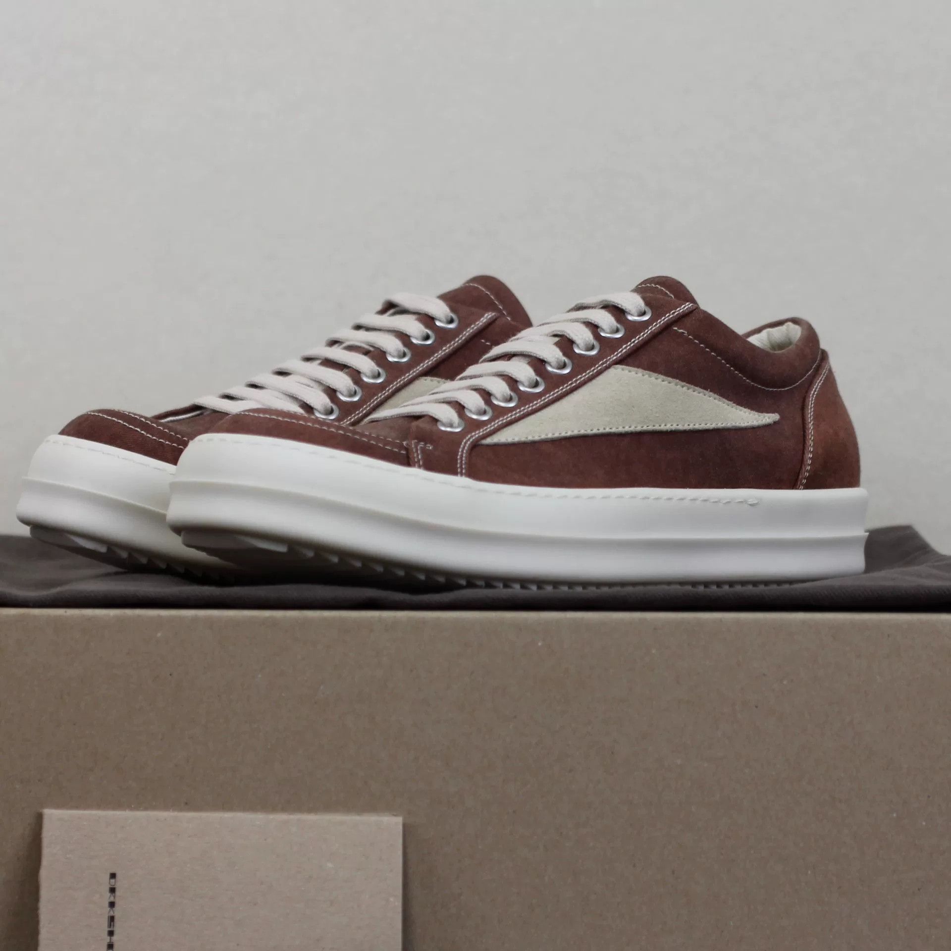 Rick Owens unique low-top canvas shoes in dusty pink Size US 7.5 / EU 40-41 - 3 Thumbnail
