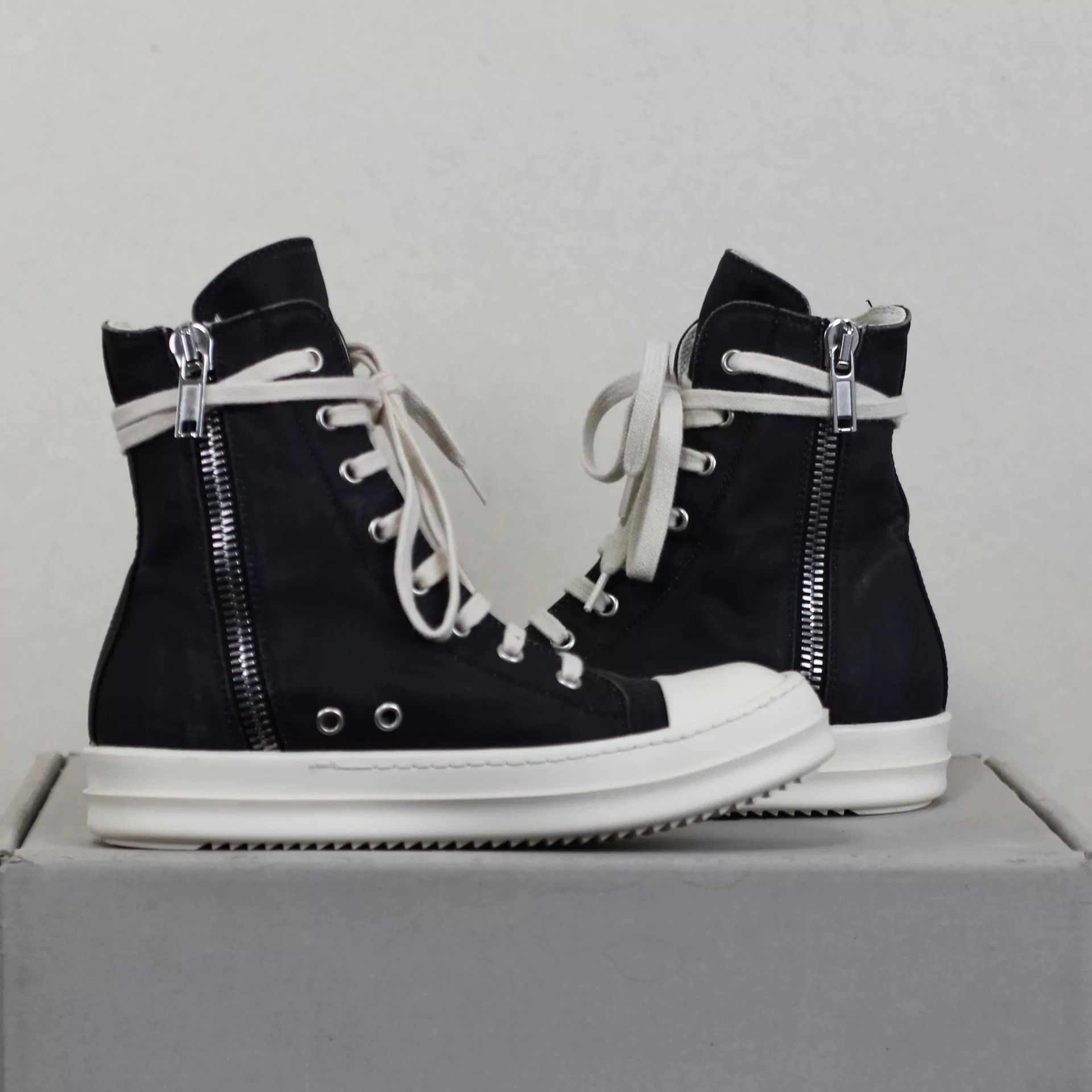 Rick Owens Drkshdw rick owens drkshdw high top sneakers Size US 5 / IT 35 - 4 Thumbnail
