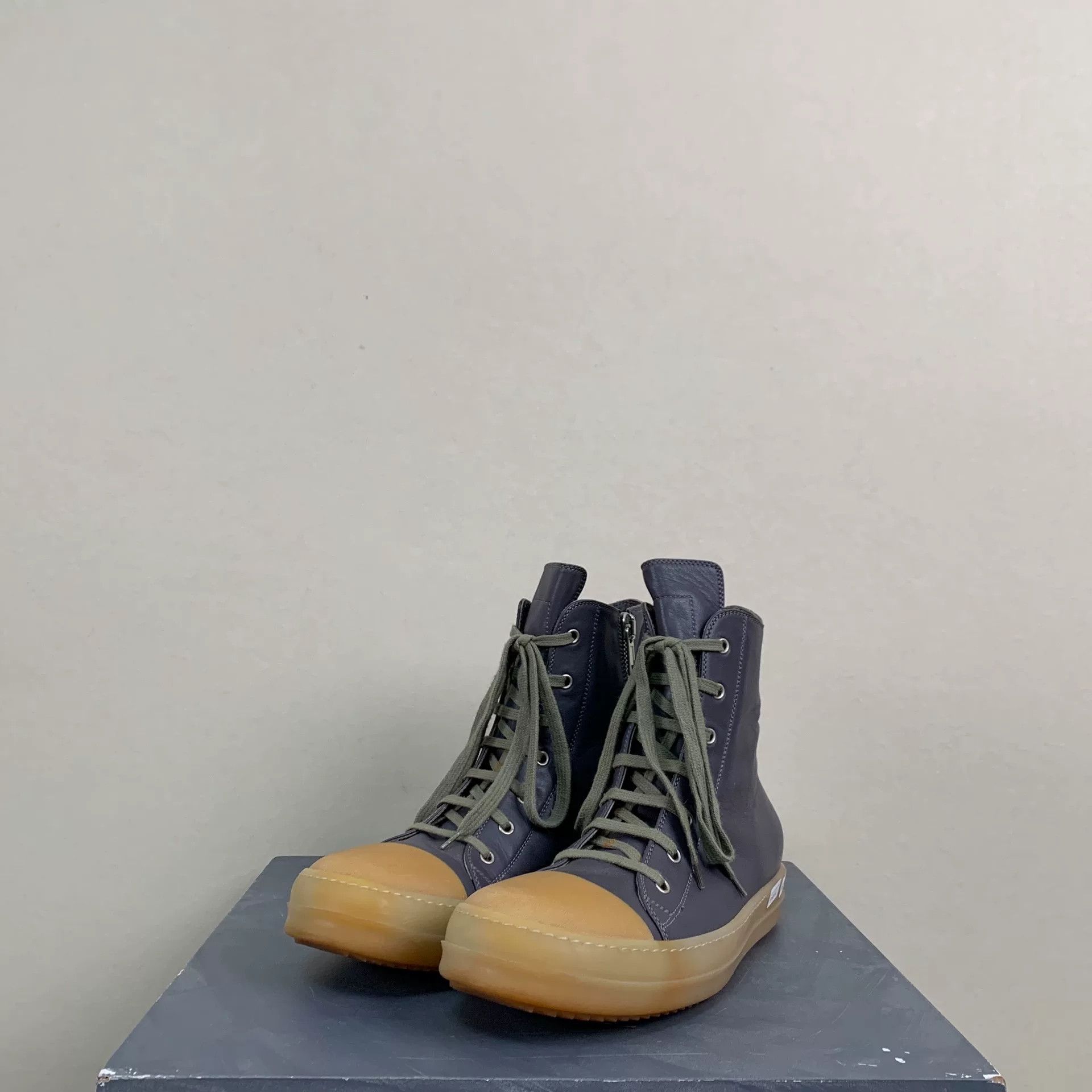Rick Owens rick owens rare leather high-top sneakers Size US 10 / EU 43 - 2 Thumbnail
