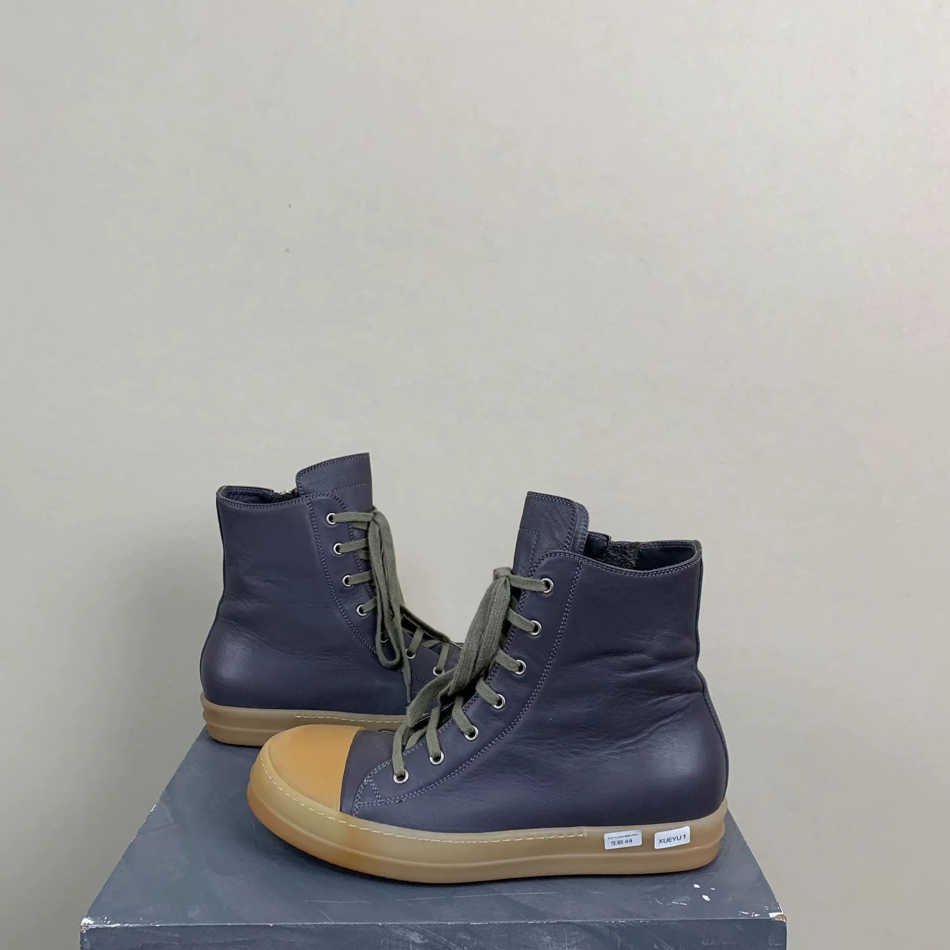 Rick Owens rick owens rare leather high-top sneakers Size US 10 / EU 43 - 4 Thumbnail