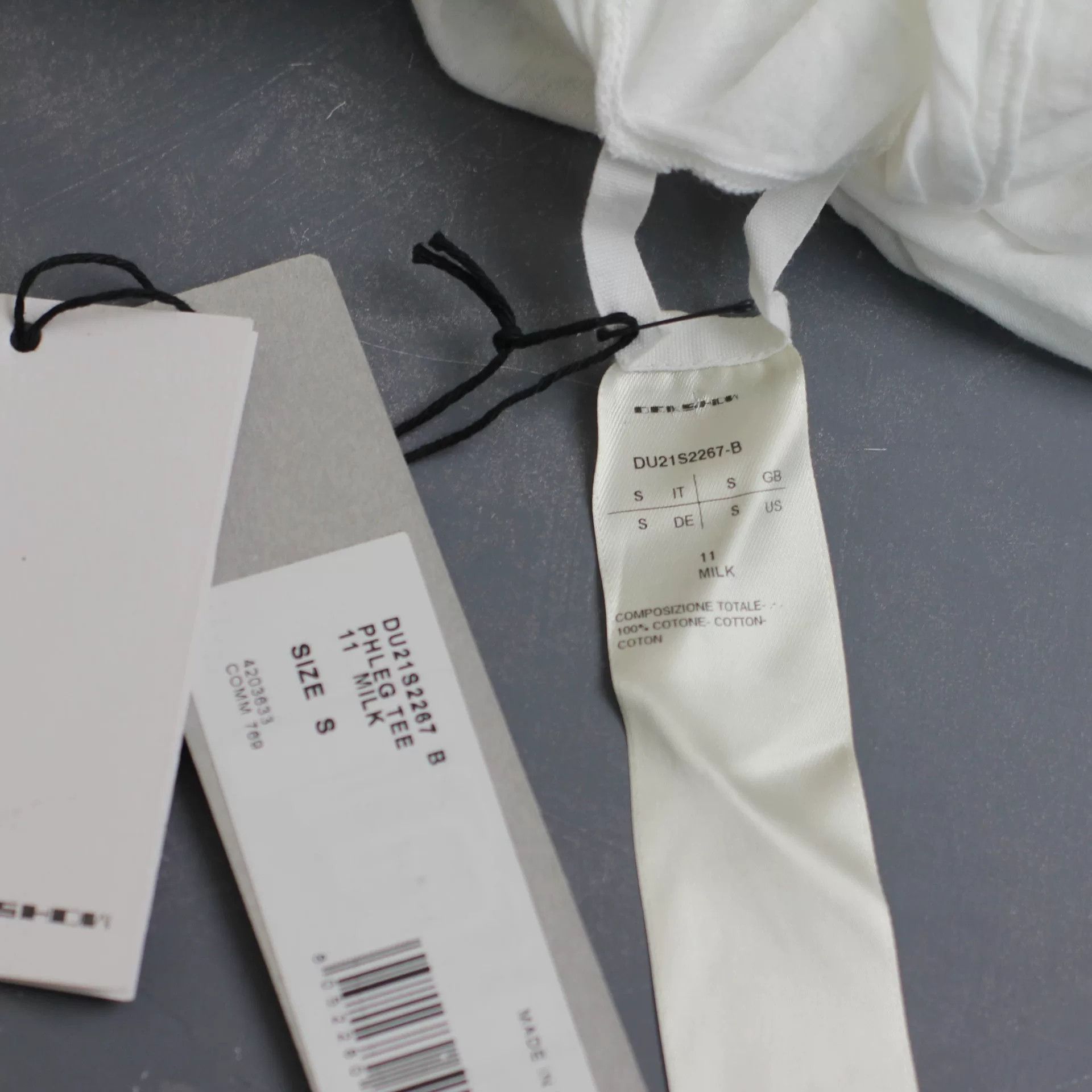 Rick Owens rick owens white oversized short sleeve shirt Size US S / EU 44-46 / 1 - 5 Thumbnail