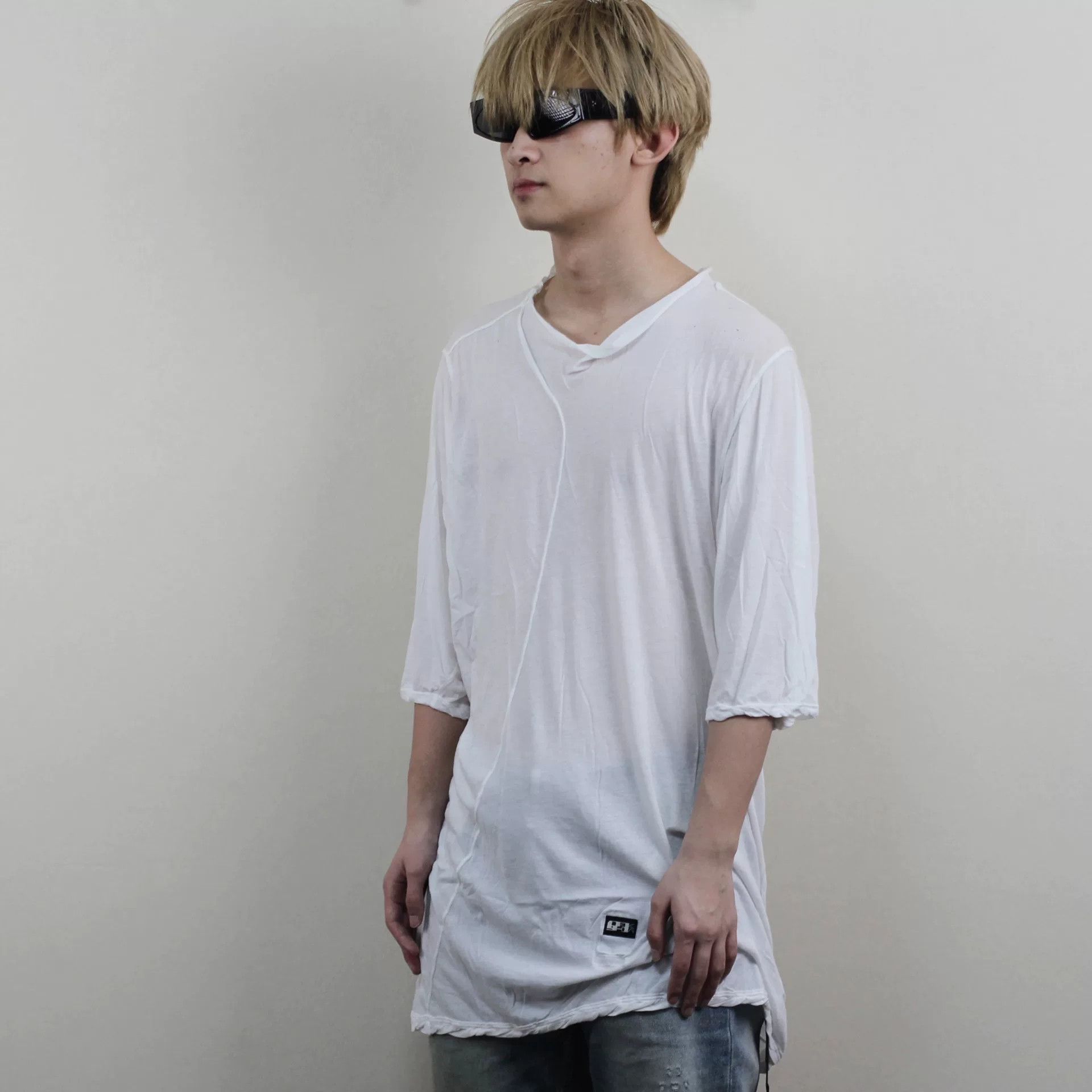 Rick Owens rick owens white oversized short sleeve shirt Size US S / EU 44-46 / 1 - 7 Thumbnail