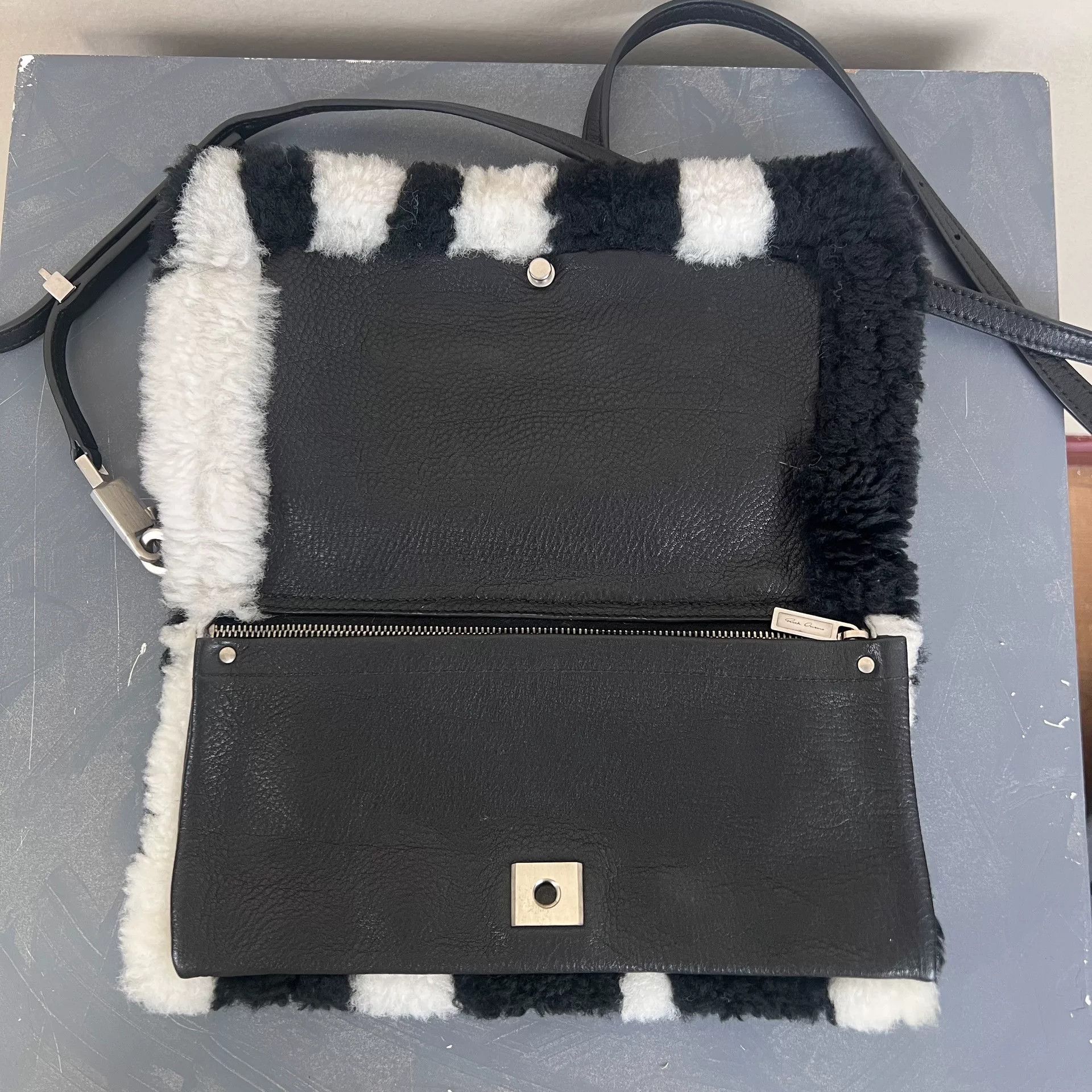 Rick Owens rick owens zebra print shoulder bag Size ONE SIZE - 5 Thumbnail