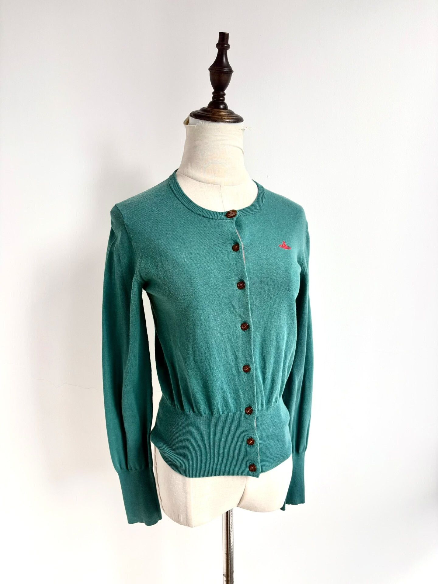 Vivienne Westwood vivienne westwood blue-green knitted cardigan Size S / US 4 / IT 40 - 2 Thumbnail