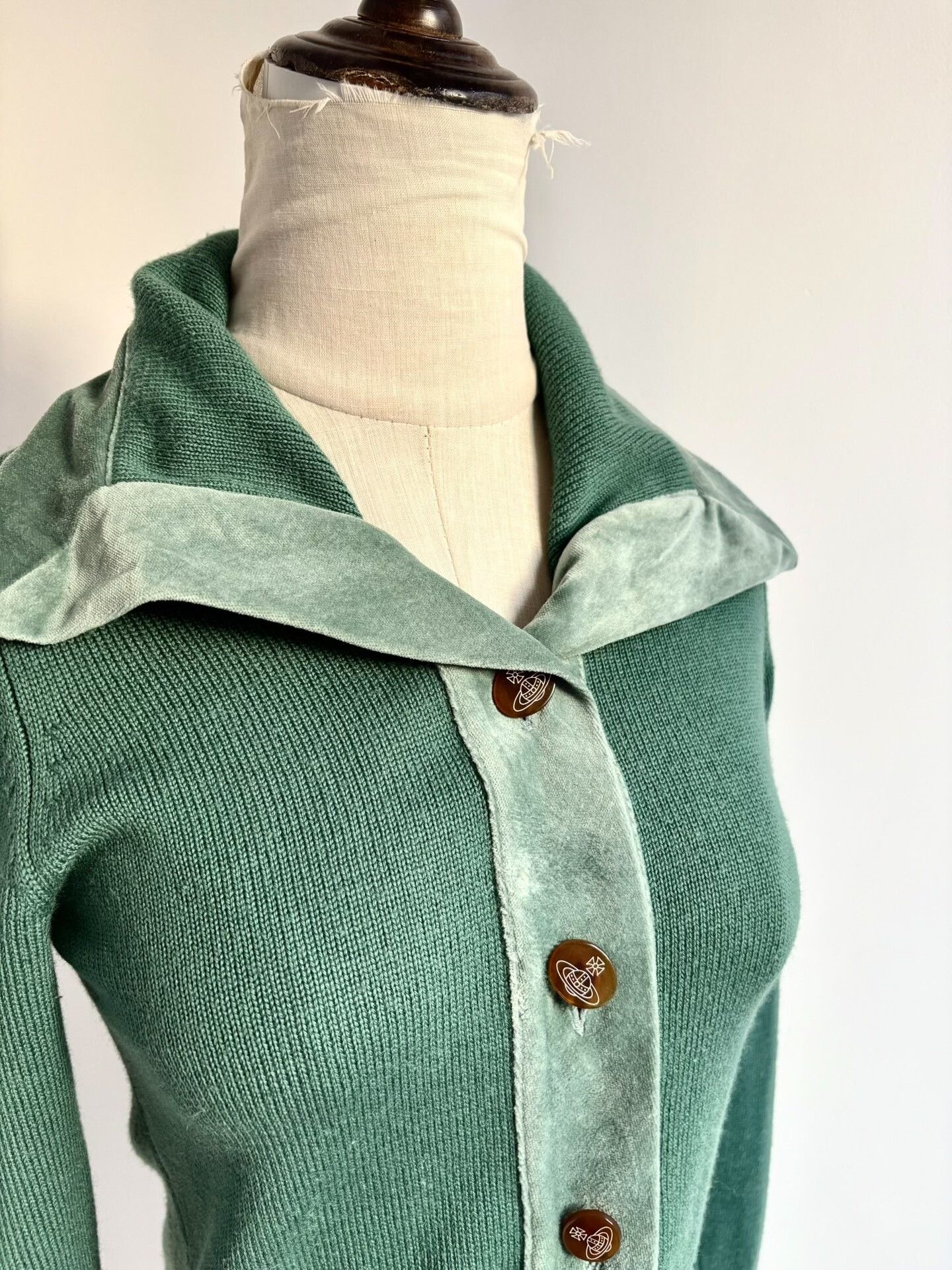 Vivienne Westwood vivienne westwood green velvet knit cardigan Size M / US 6-8 / IT 42-44 - 5 Thumbnail