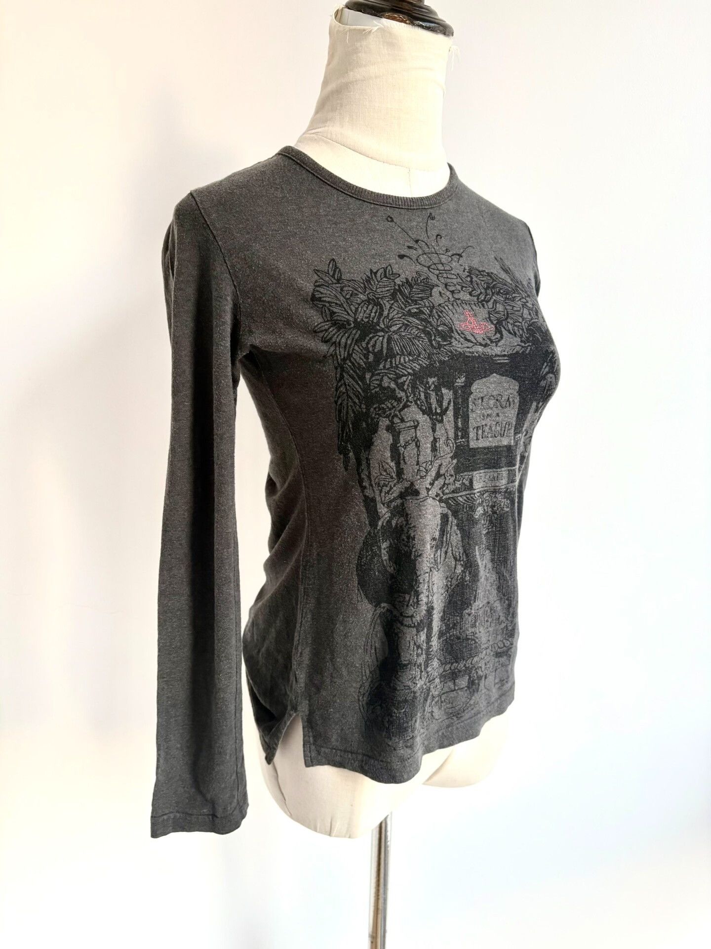 Vivienne Westwood vivienne westwood gray printed long sleeve top Size S / US 4 / IT 40 - 3 Thumbnail