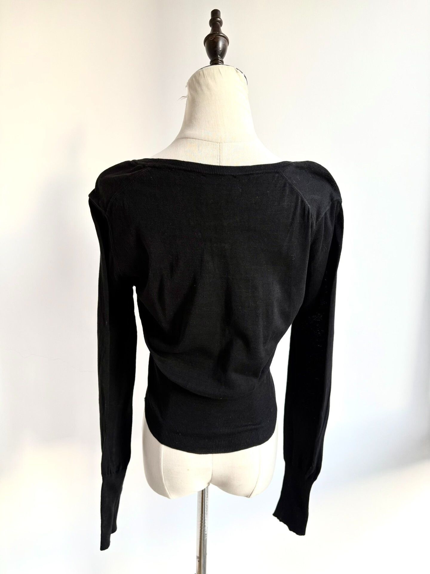 Vivienne Westwood vivienne westwood black knit top with brooch Size M / US 6-8 / IT 42-44 - 5 Thumbnail