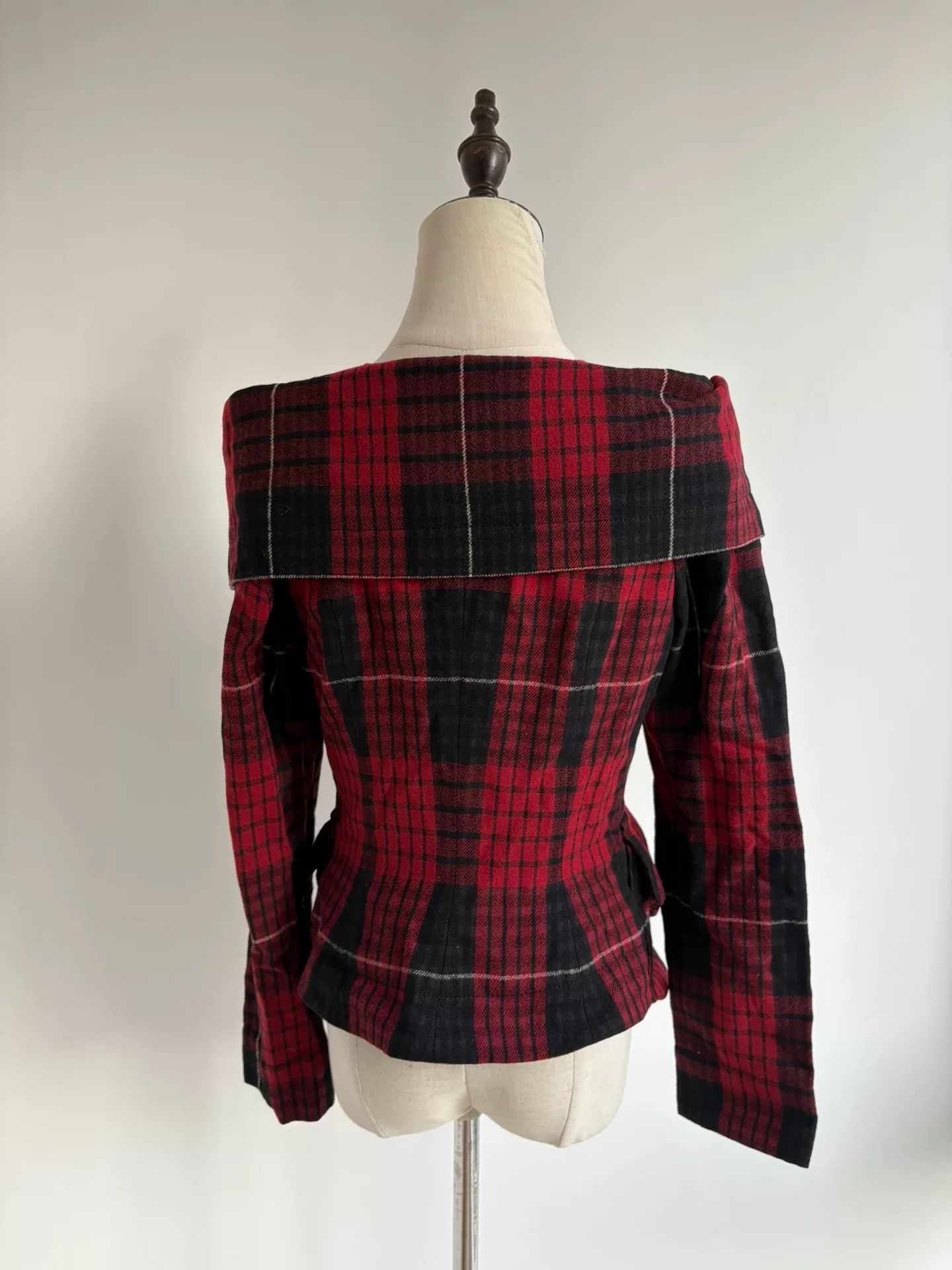 Vivienne Westwood vivienne westwood black red plaid off-shoulder top Size M / US 6-8 / IT 42-44 - 3 Thumbnail