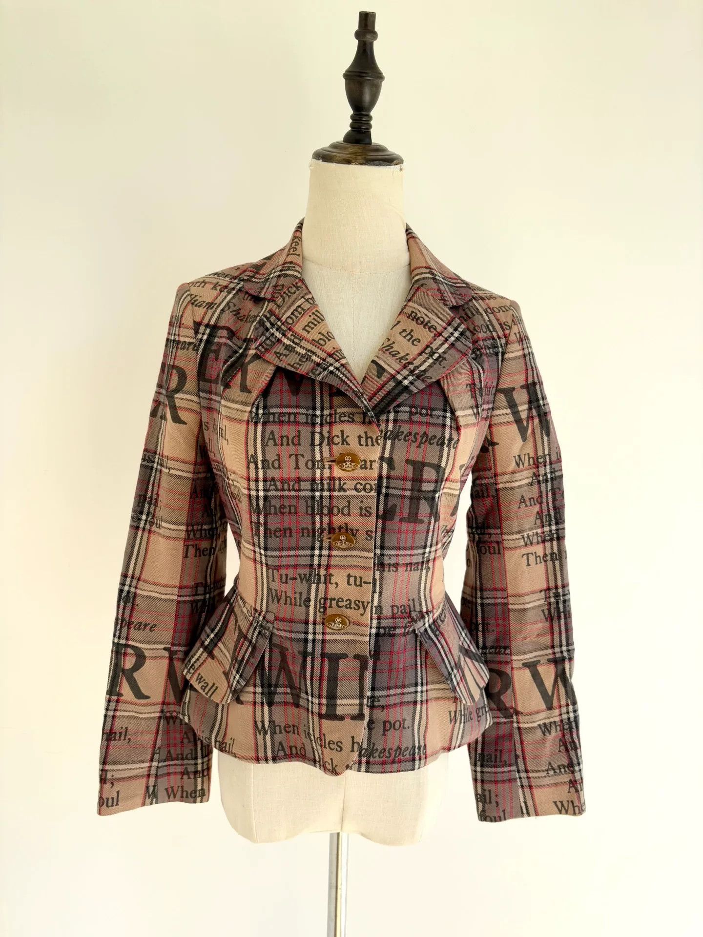 Vivienne Westwood vivienne westwood rare plaid shakespeare jacket Size M / US 6-8 / IT 42-44 - 2 Thumbnail