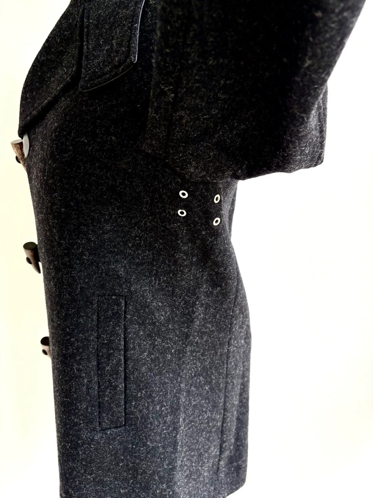 Vivienne Westwood vivienne westwood black gray leather coat Size L / US 10 / IT 46 - 6 Thumbnail