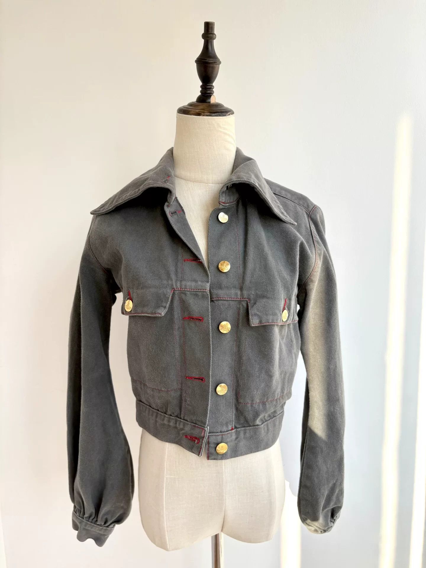 Vivienne Westwood rare vivienne westwood vintage gray denim jacket Size M / US 6-8 / IT 42-44 - 5 Thumbnail