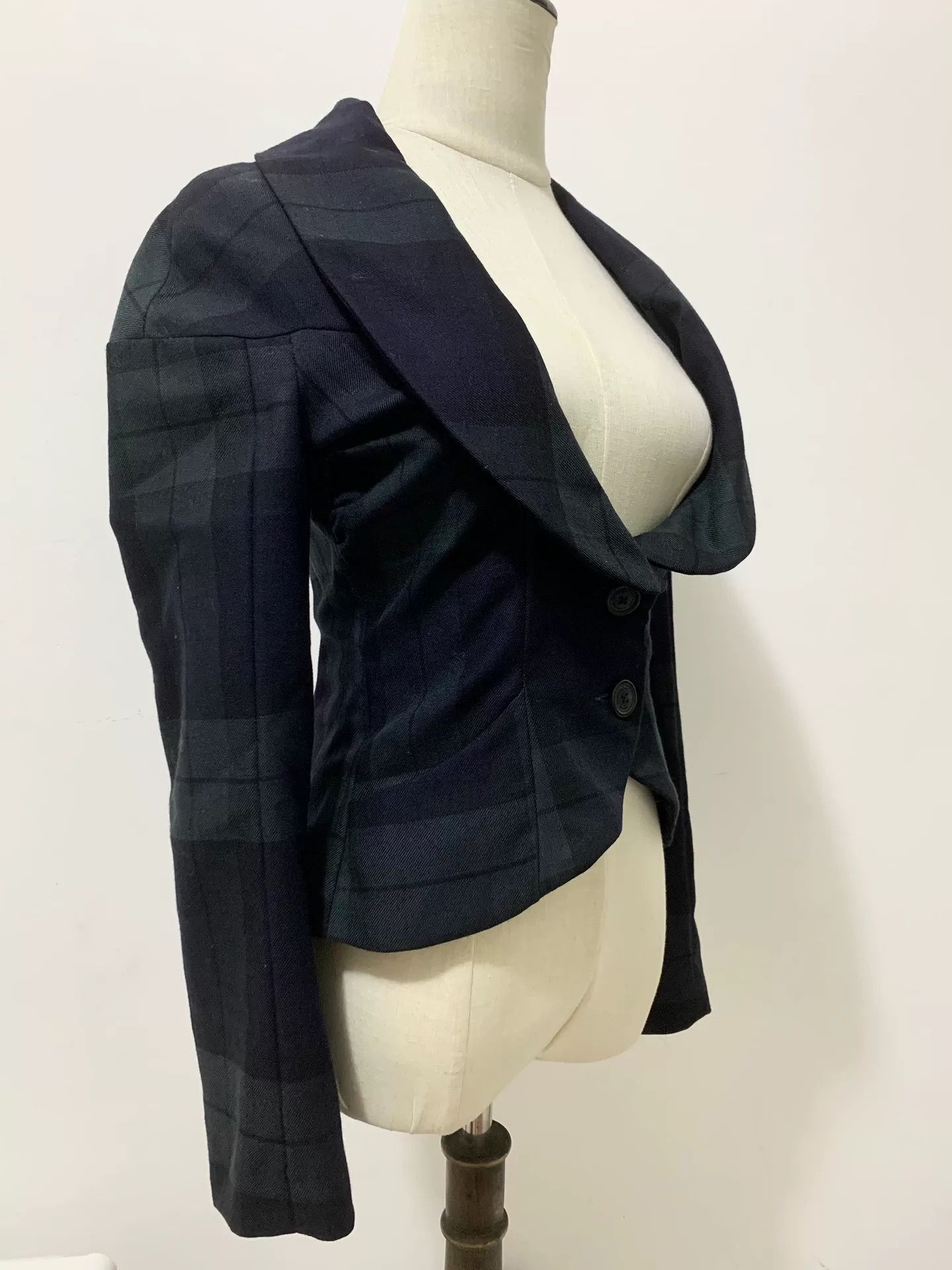 Vivienne Westwood vivienne westwood green check blazer jacket Size L / US 10 / IT 46 - 4 Thumbnail
