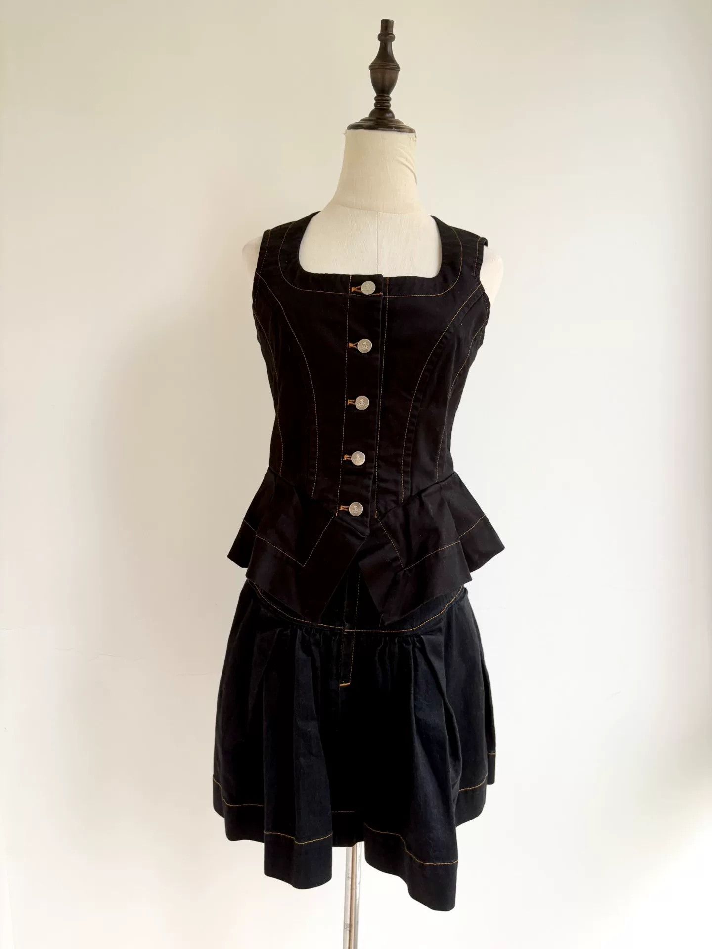 Vivienne Westwood vivienne westwood black denim corset vest Size M / US 6-8 / IT 42-44 - 3 Thumbnail