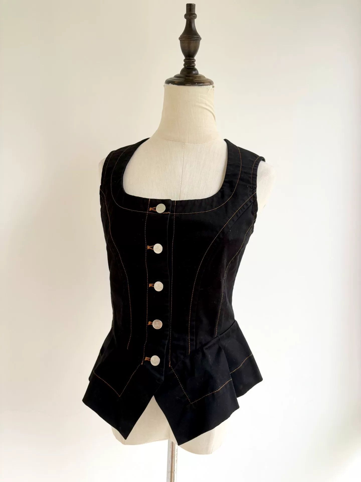 Vivienne Westwood vivienne westwood black denim corset vest Size M / US 6-8 / IT 42-44 - 2 Thumbnail
