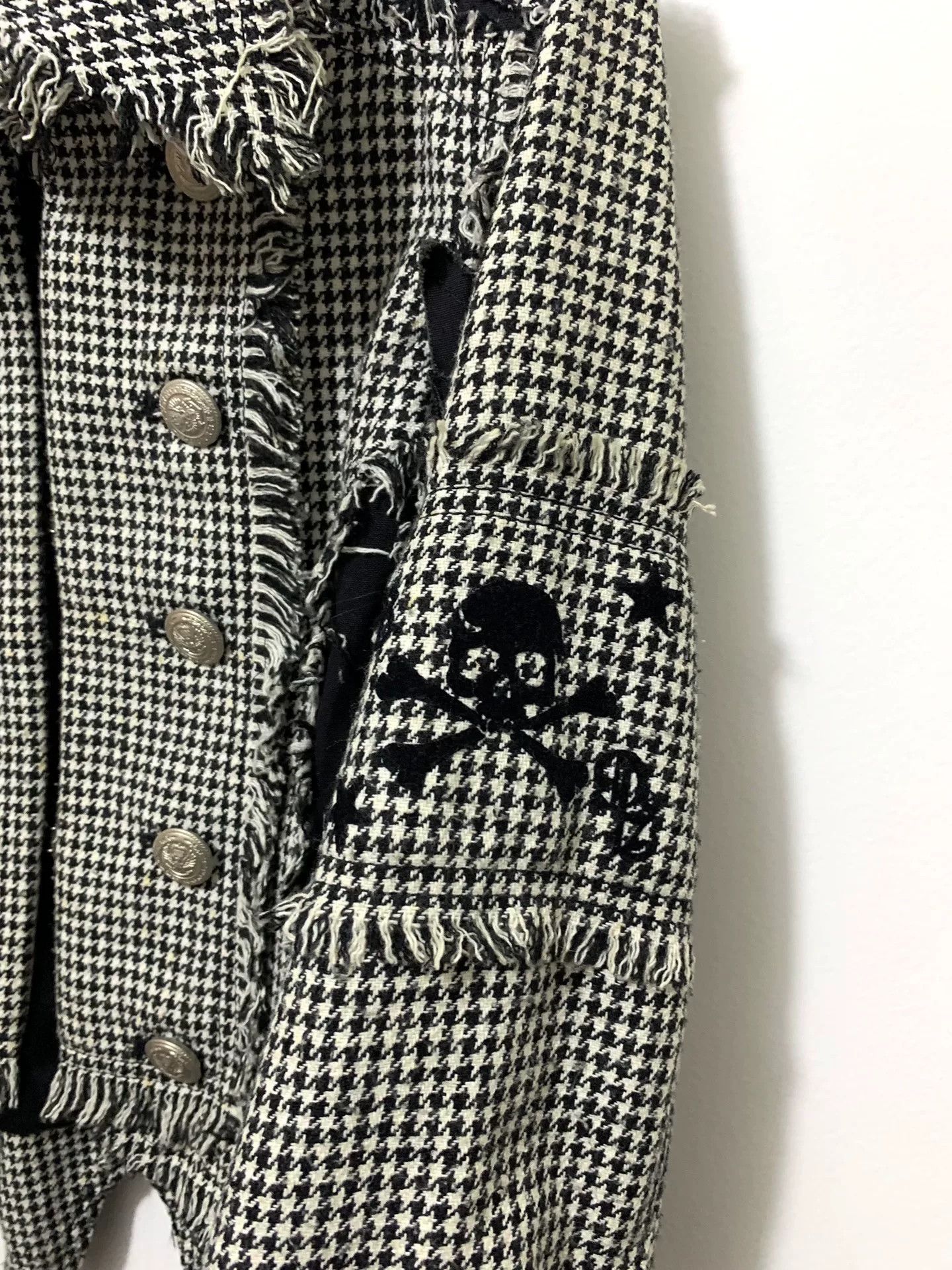 Vivienne Westwood punk-inspired houndstooth fringe jacket Size M / US 6-8 / IT 42-44 - 3 Thumbnail