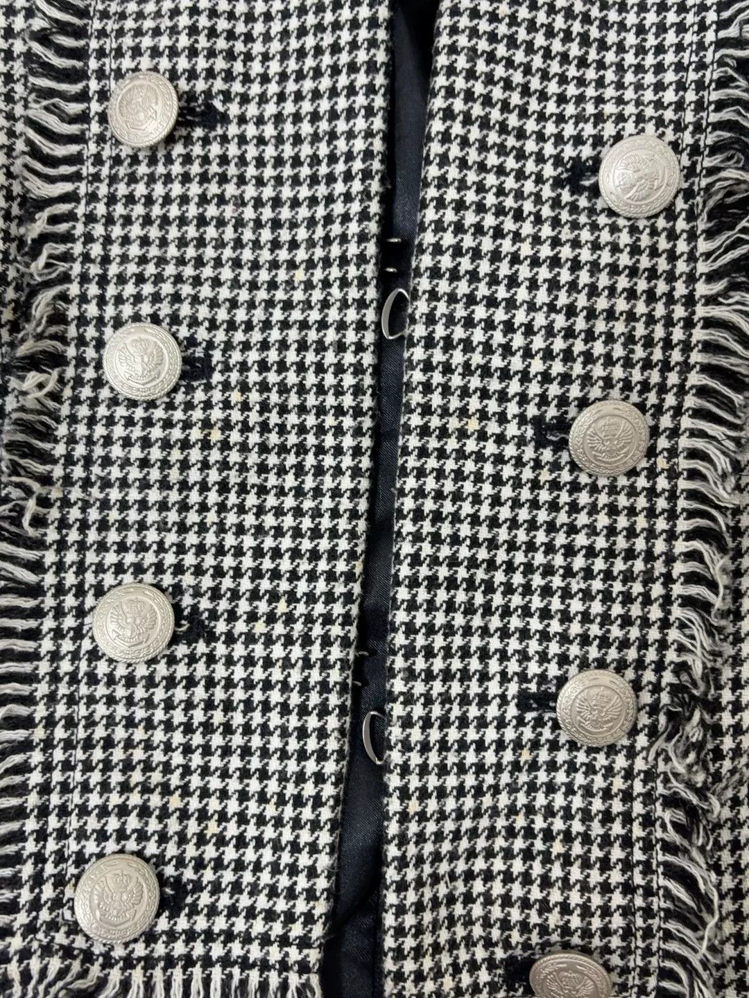 Vivienne Westwood punk-inspired houndstooth fringe jacket Size M / US 6-8 / IT 42-44 - 6 Thumbnail