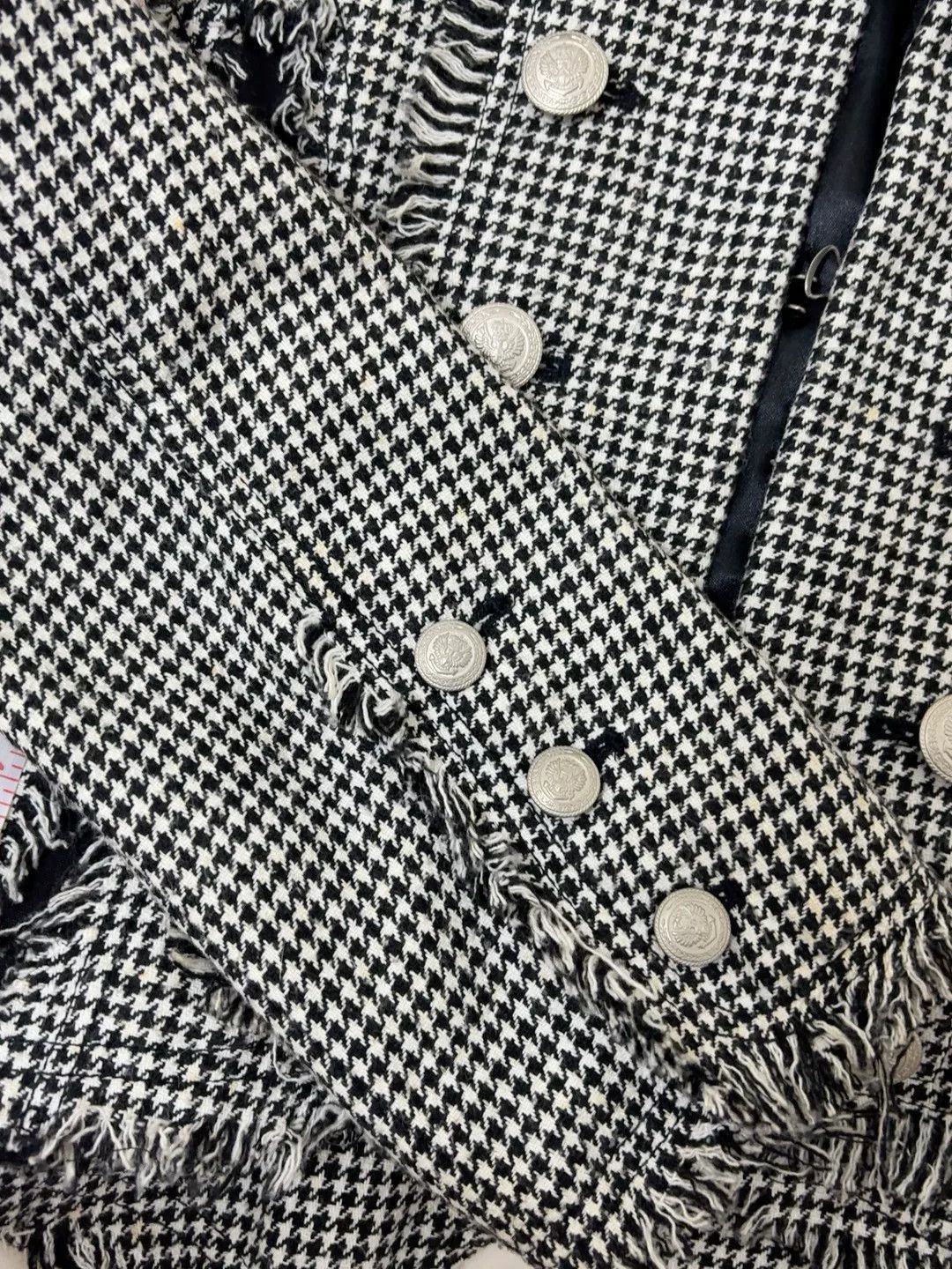 Vivienne Westwood punk-inspired houndstooth fringe jacket Size M / US 6-8 / IT 42-44 - 7 Thumbnail