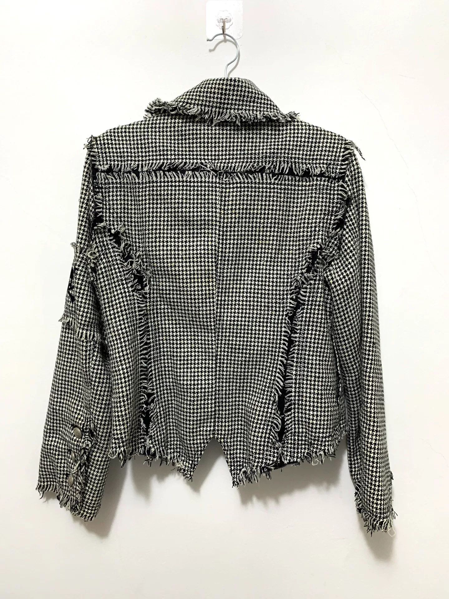 Vivienne Westwood punk-inspired houndstooth fringe jacket Size M / US 6-8 / IT 42-44 - 4 Thumbnail