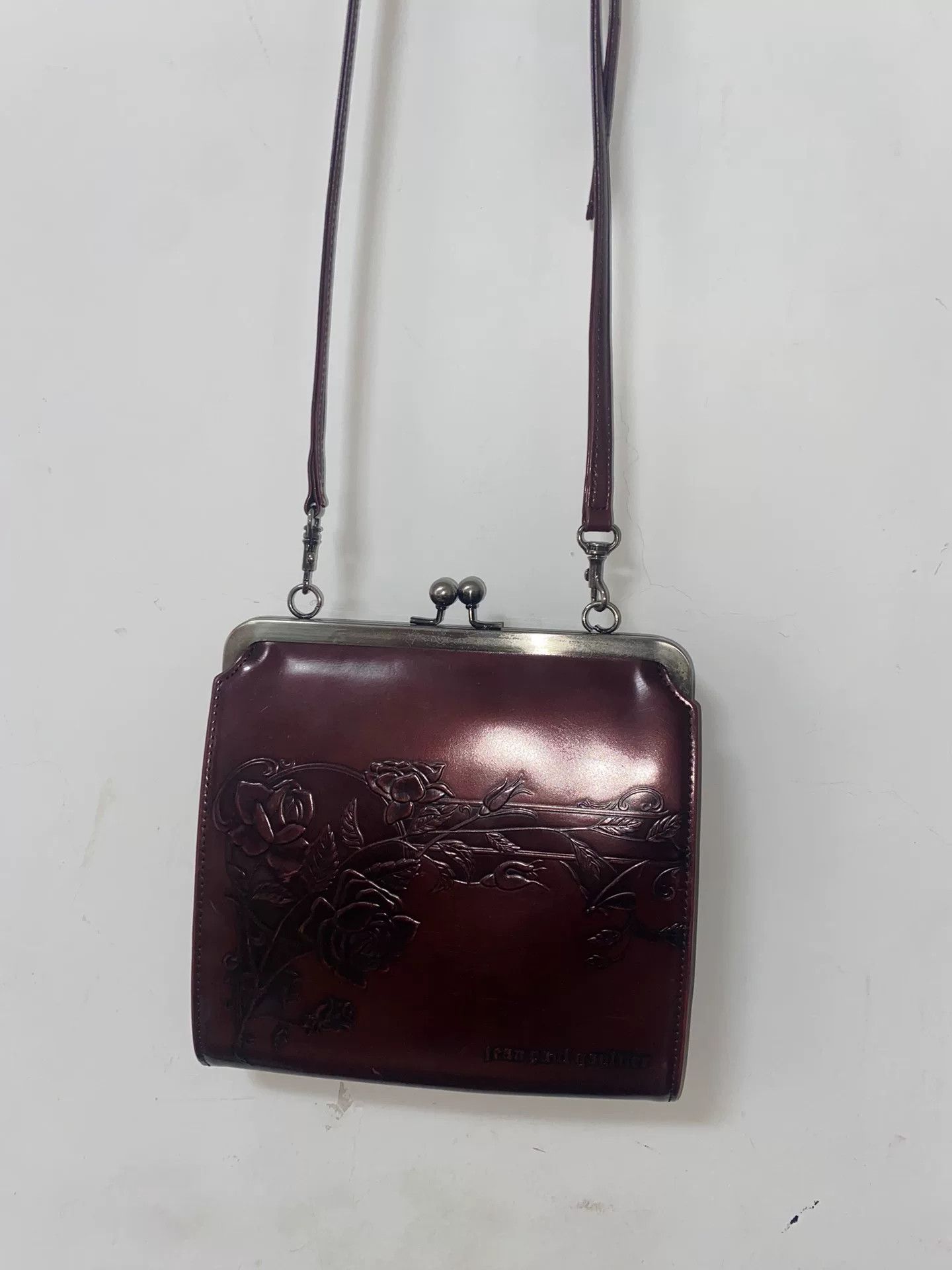 Vivienne Westwood burgundy two-way crossbody bag with floral design Size ONE SIZE - 4 Thumbnail