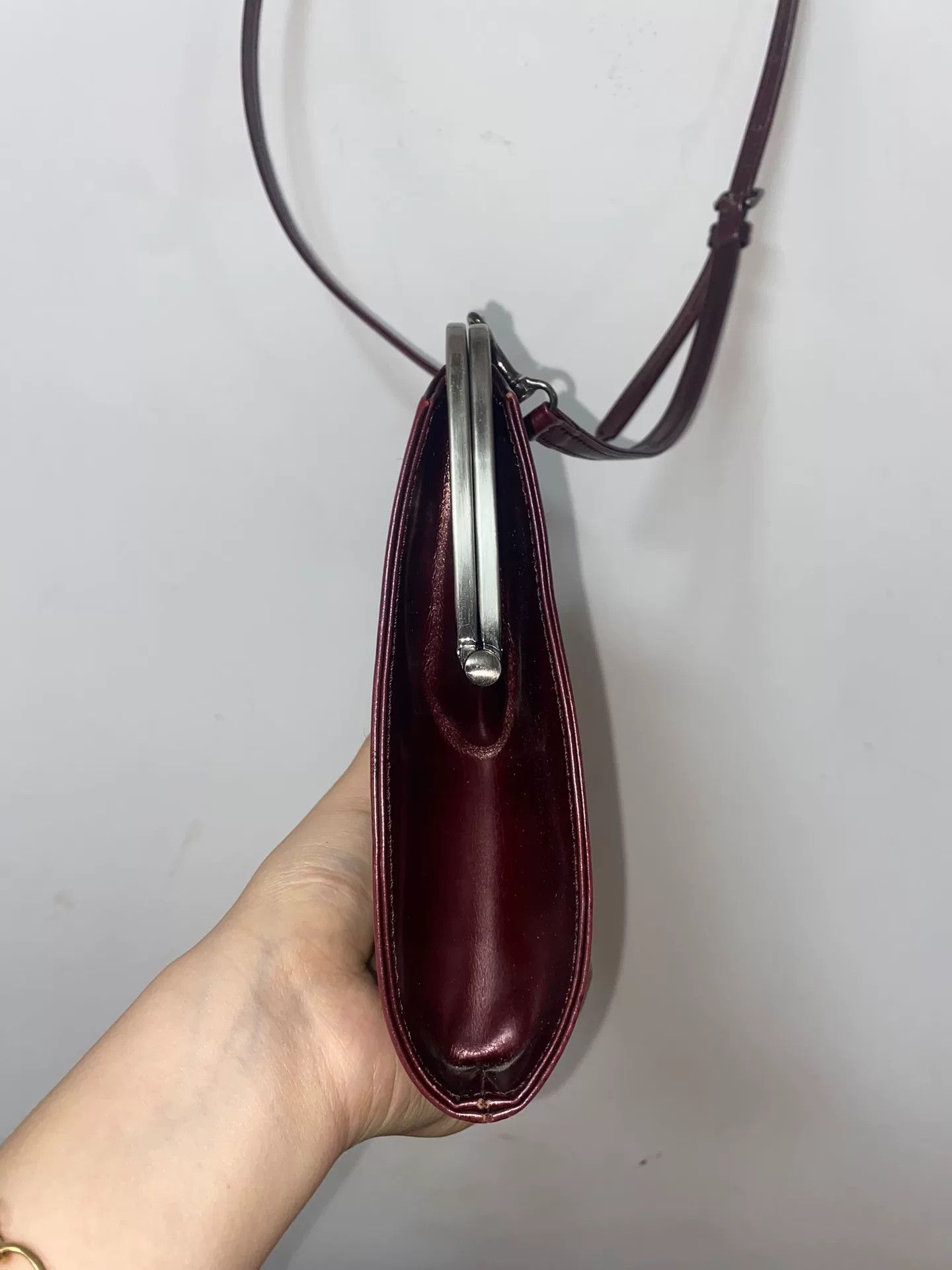 Vivienne Westwood burgundy two-way crossbody bag with floral design Size ONE SIZE - 6 Thumbnail