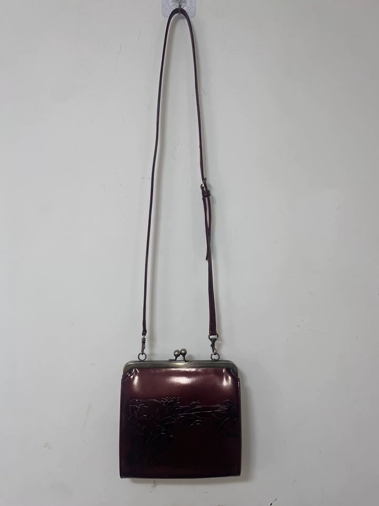 Vivienne Westwood burgundy two-way crossbody bag with floral design Size ONE SIZE - 3 Thumbnail