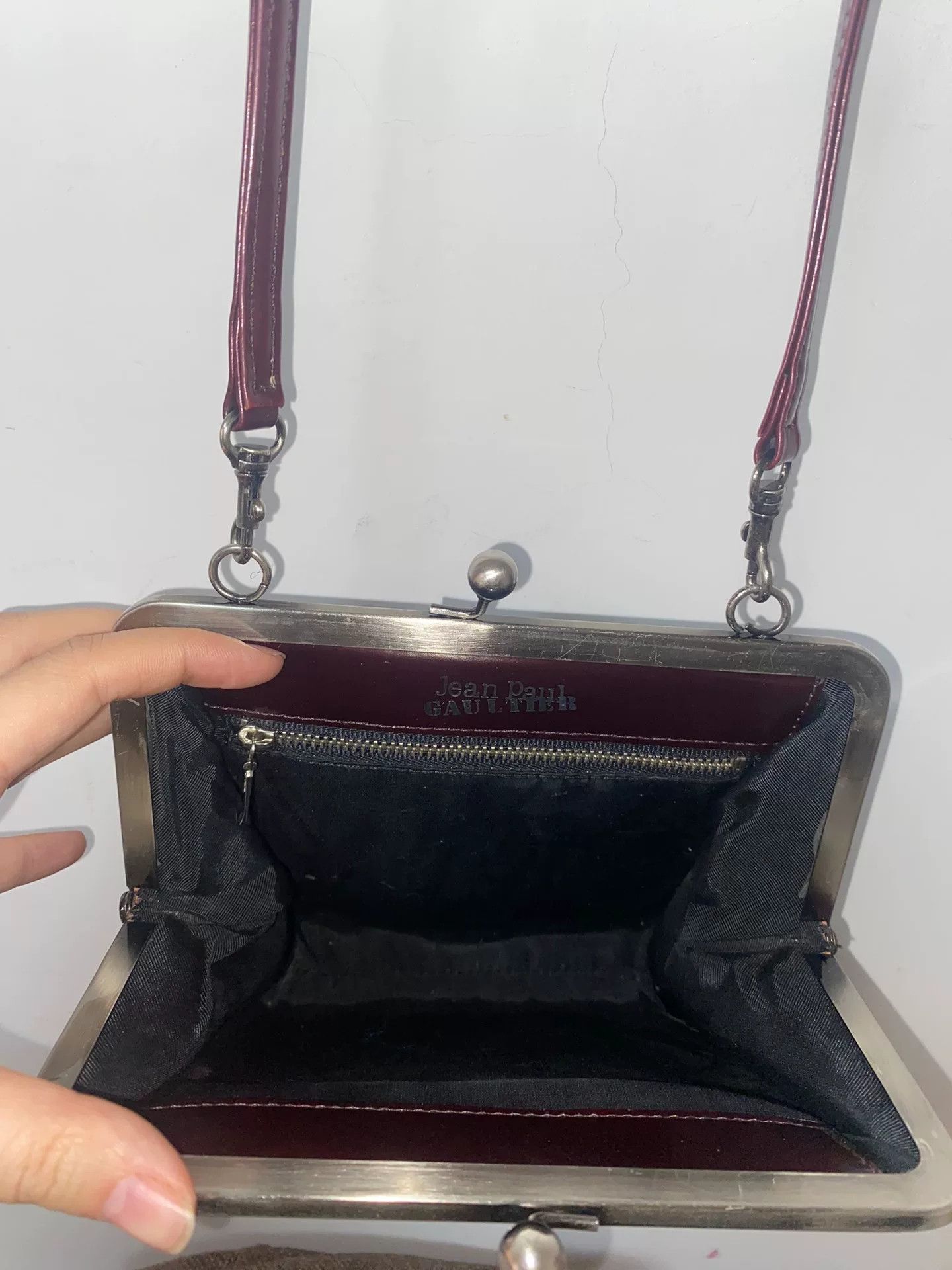 Vivienne Westwood burgundy two-way crossbody bag with floral design Size ONE SIZE - 8 Thumbnail