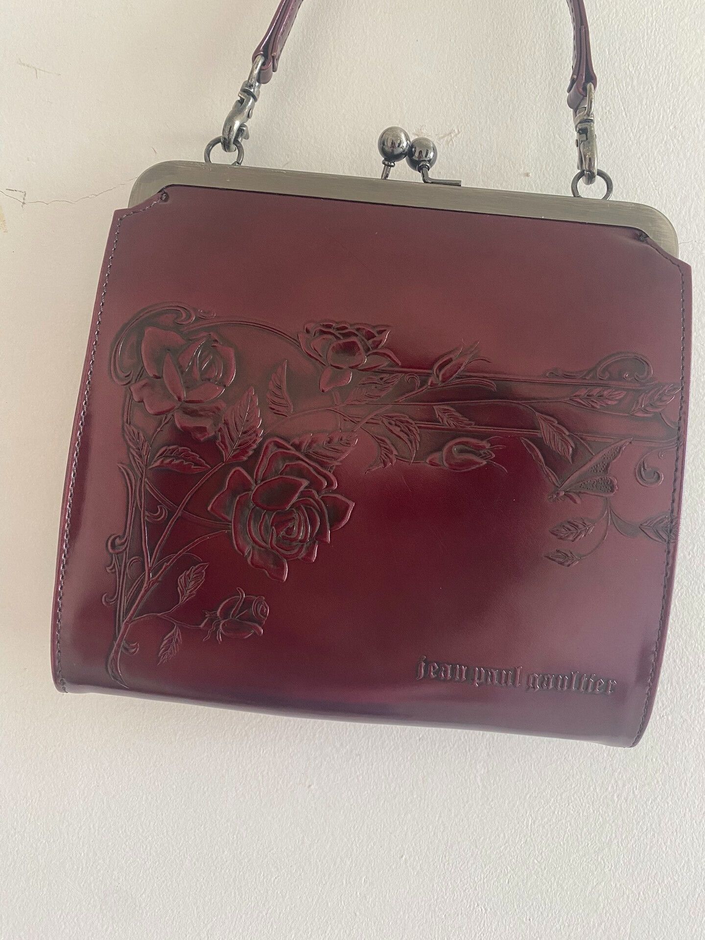 Vivienne Westwood jean paul gaultier burgundy flower handbag Size ONE SIZE - 2 Thumbnail