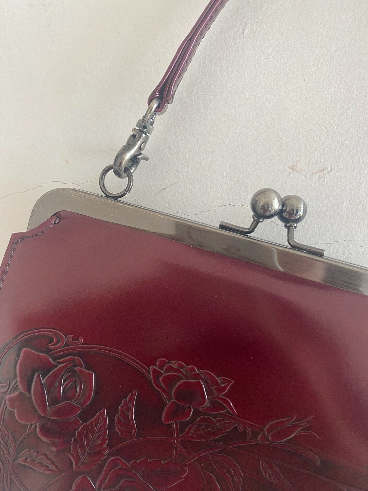 Vivienne Westwood jean paul gaultier burgundy flower handbag Size ONE SIZE - 9 Thumbnail