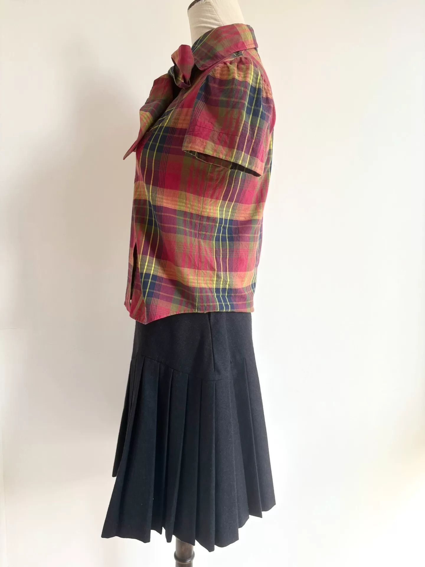 Vivienne Westwood vivienne westwood plaid bow short sleeve top Size S / US 4 / IT 40 - 6 Thumbnail