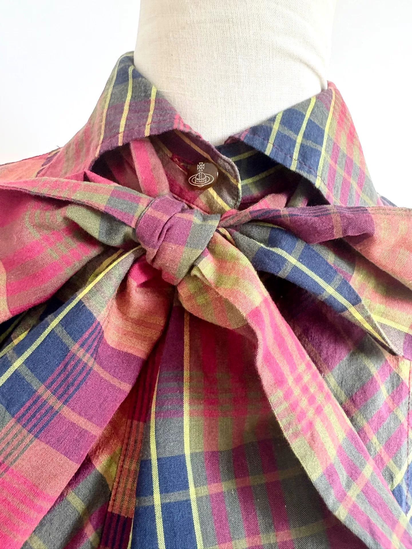 Vivienne Westwood vivienne westwood plaid bow short sleeve top Size S / US 4 / IT 40 - 3 Thumbnail