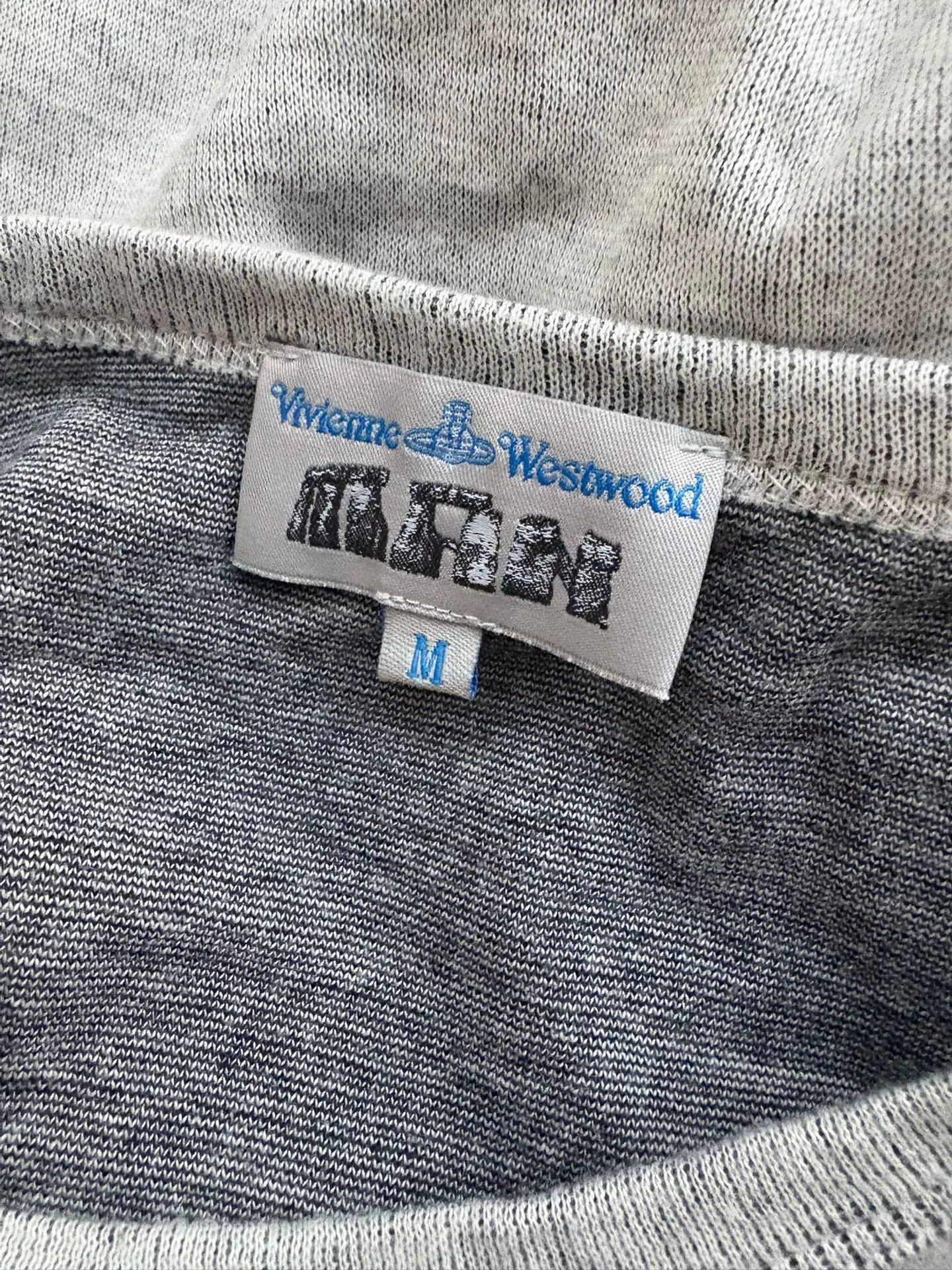 Vivienne Westwood vivienne westwood gray knitted vest with print Size M / US 6-8 / IT 42-44 - 7 Thumbnail