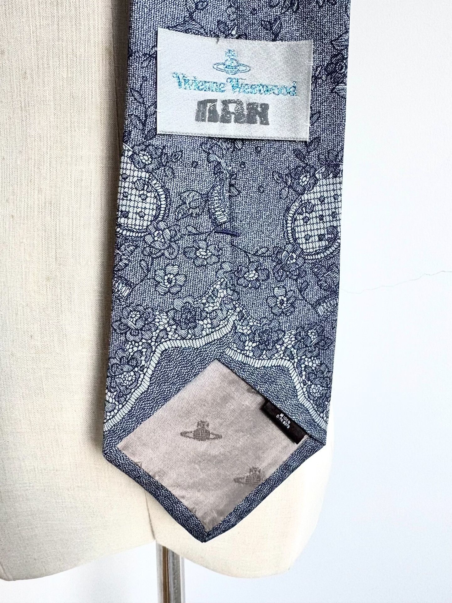 Vivienne Westwood vivienne westwood ice blue lace floral tie Size ONE SIZE - 6 Thumbnail