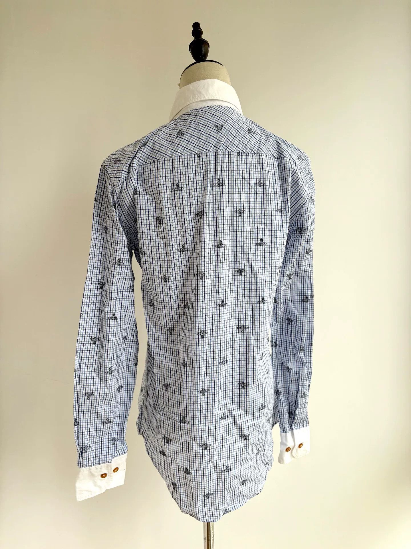 Vivienne Westwood vivienne westwood blue checkered saturn shirt Size XL / US 12-14 / IT 48-50 - 5 Thumbnail