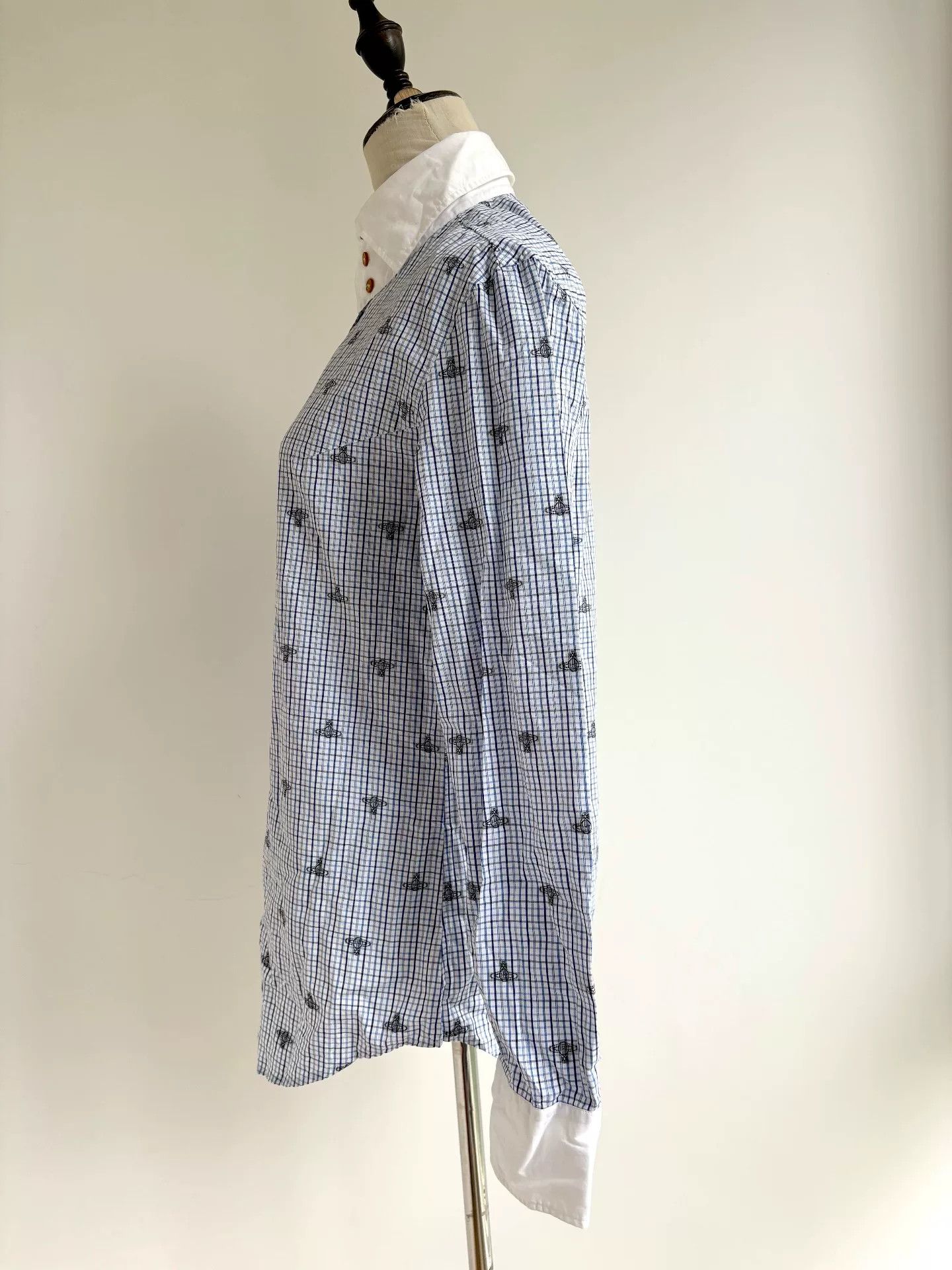 Vivienne Westwood vivienne westwood blue checkered saturn shirt Size XL / US 12-14 / IT 48-50 - 4 Thumbnail