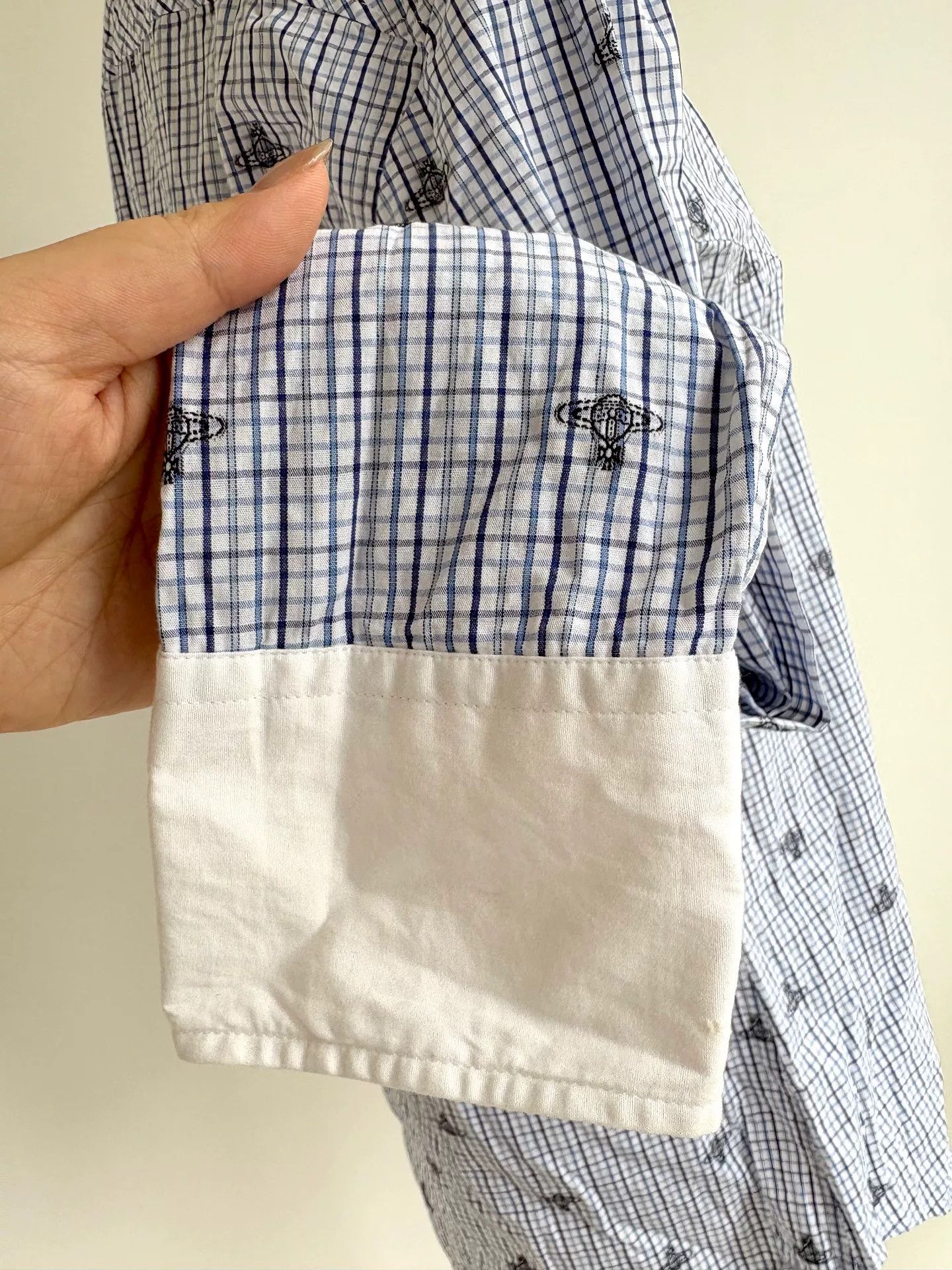 Vivienne Westwood vivienne westwood blue checkered saturn shirt Size XL / US 12-14 / IT 48-50 - 6 Thumbnail