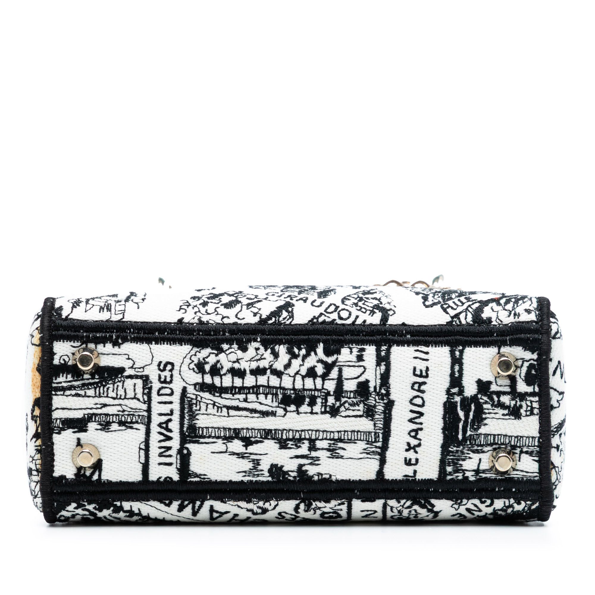 Dior Dior Mini Embroidered Canvas Plan de Paris Lady D Lite Size ONE SIZE - 3 Thumbnail